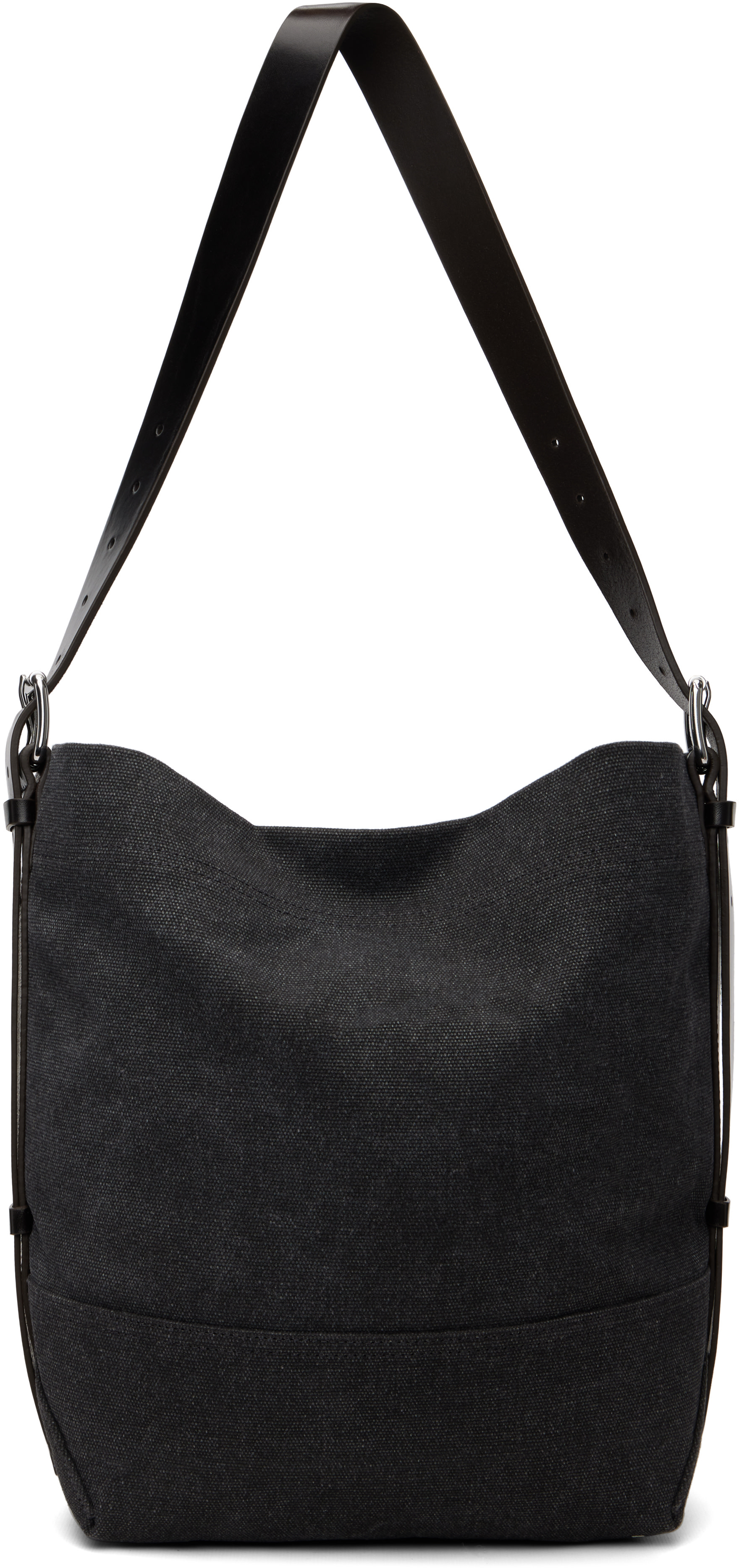 LEMAIRE: Black Small Belted Tote | SSENSE