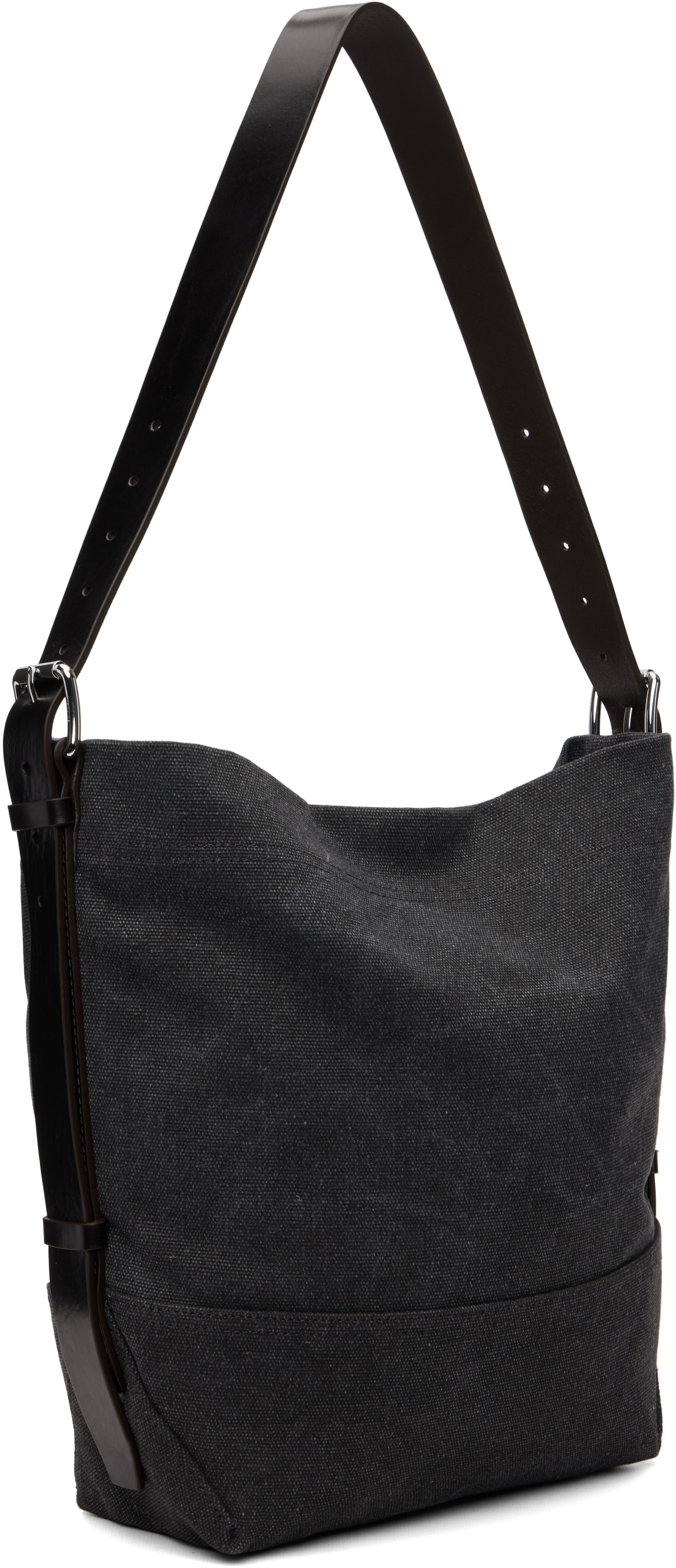LEMAIRE: Black Small Belted Tote | SSENSE