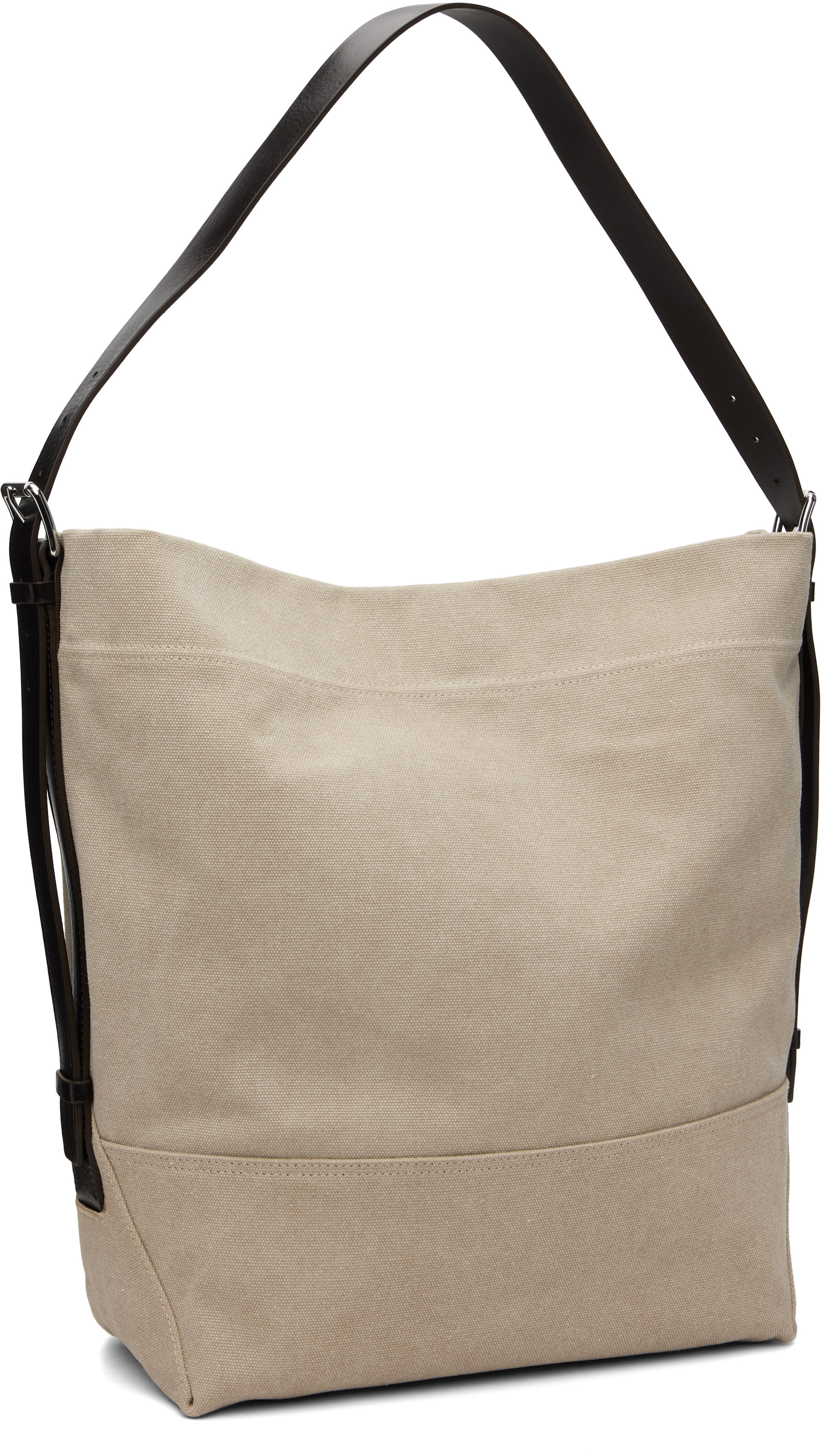 LEMAIRE: Beige Belted Tote | SSENSE