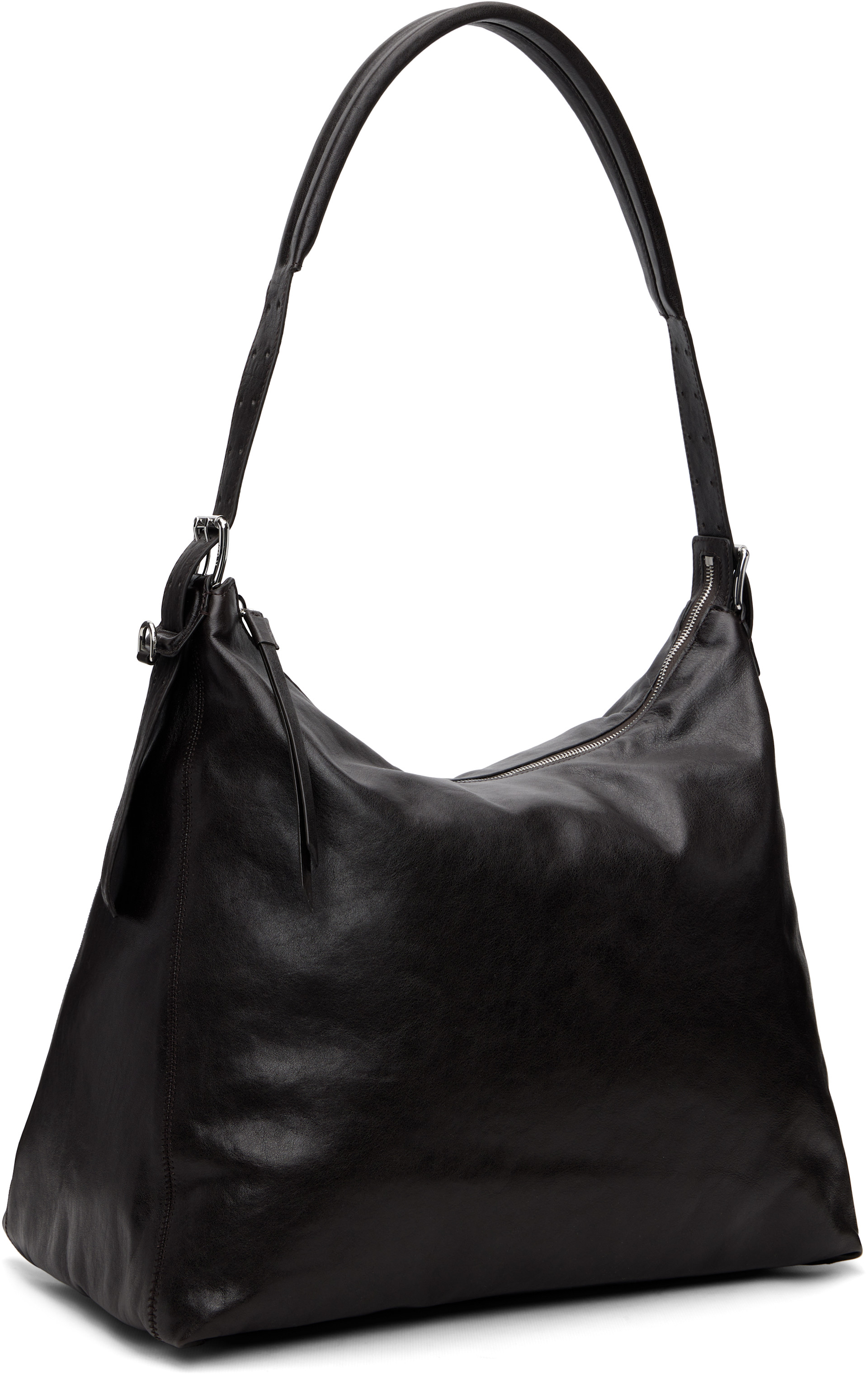 LEMAIRE: Brown Belted Leather Tote | SSENSE