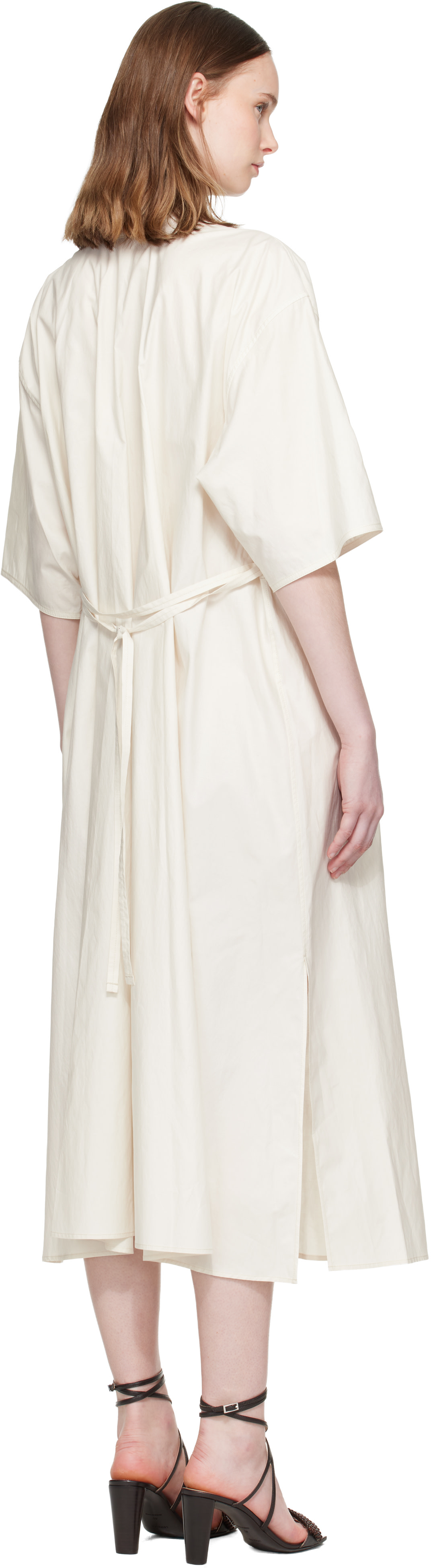 LEMAIRE - Robe midi réversible blanche