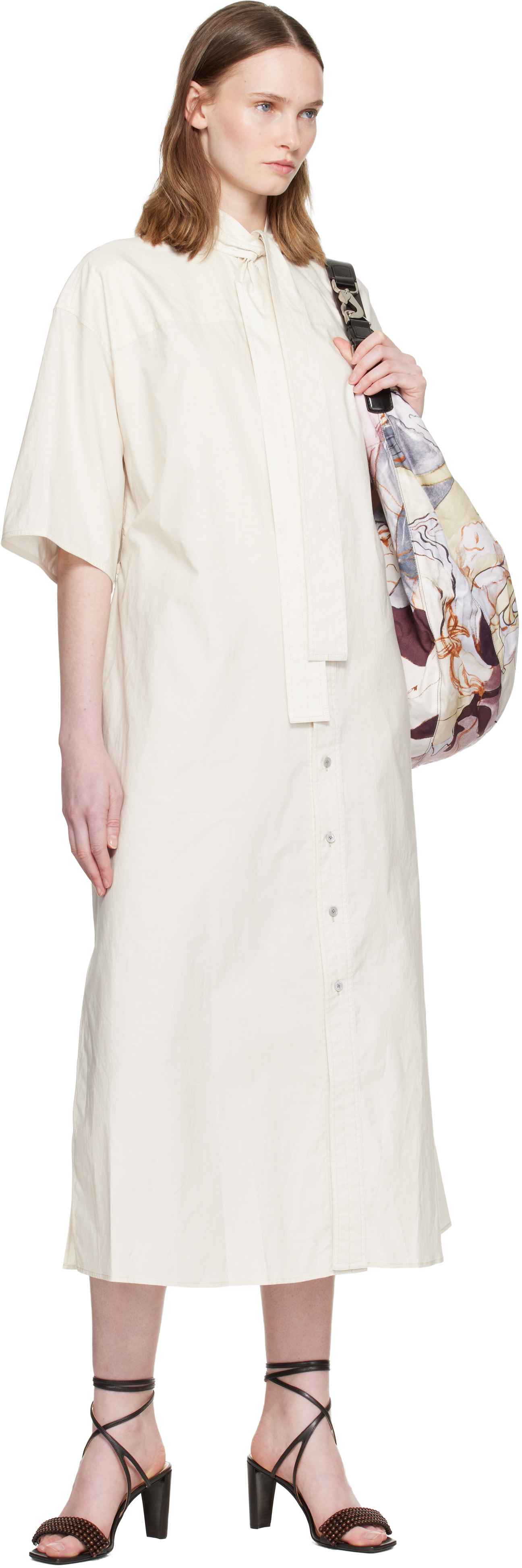 LEMAIRE - Robe midi réversible blanche