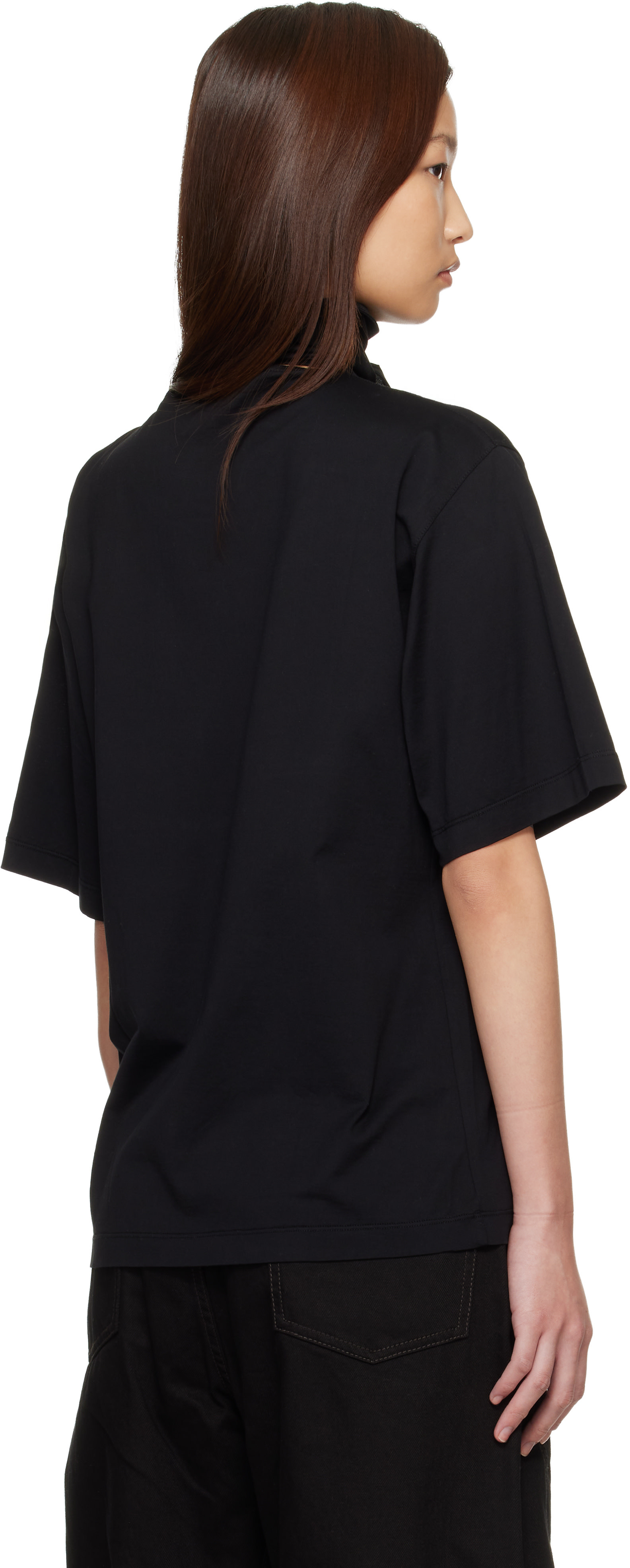 LEMAIRE タンクトップ　BLACK LEMAIRE: Black Debardeur Tank Top | SSENSE