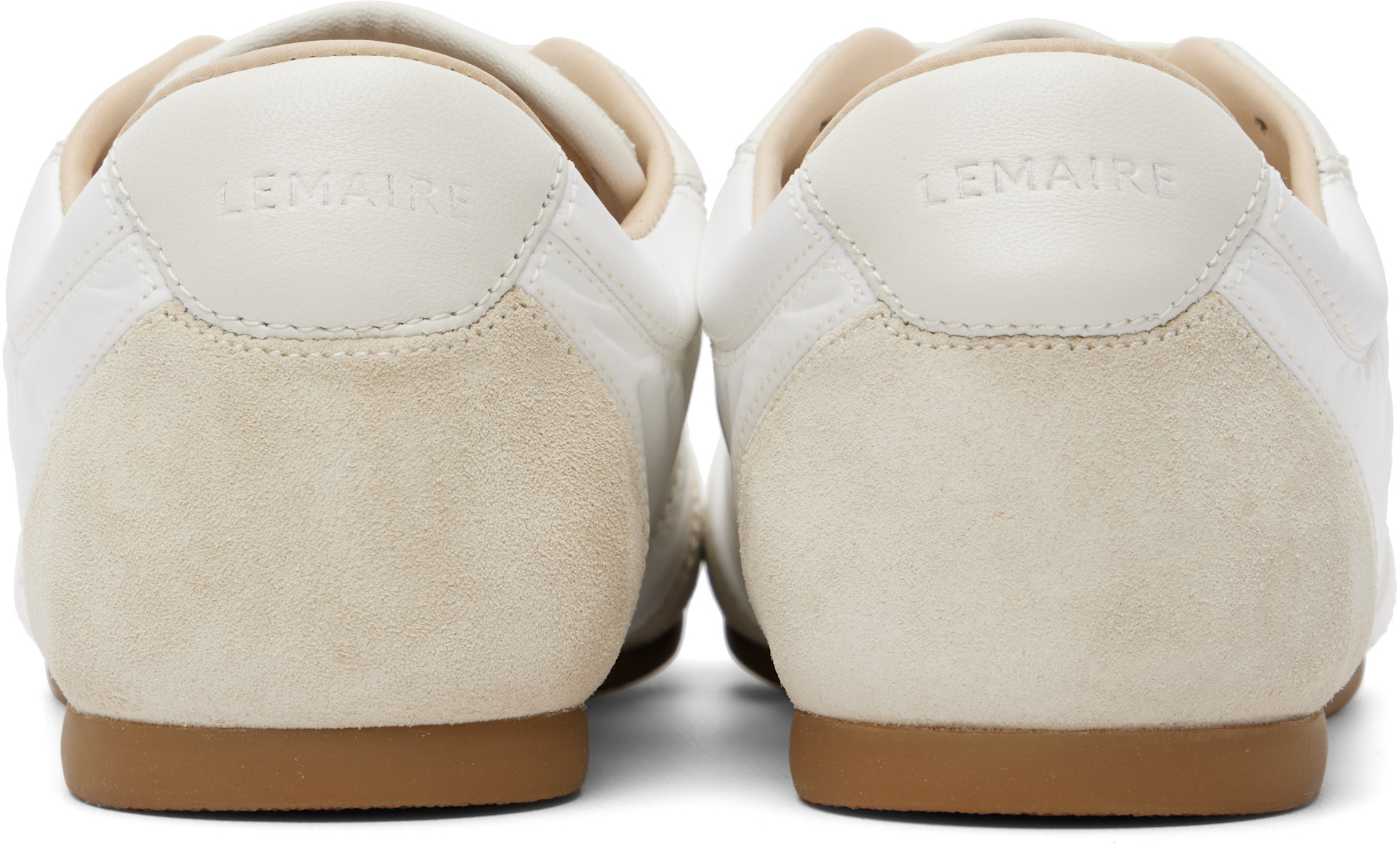 LEMAIRE - White & Beige Soft Runner Sneakers