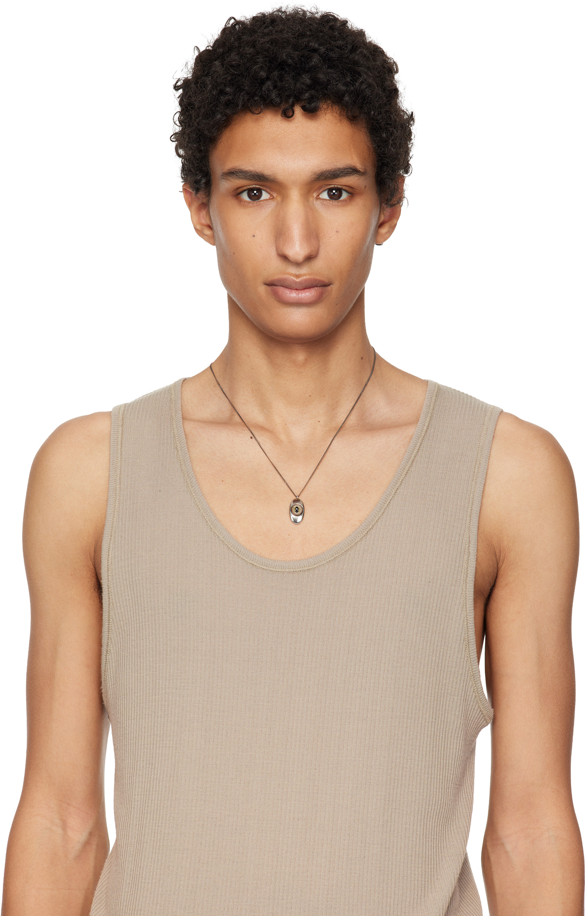 LEMAIRE - Collier à pendentif d'œil-de-chat