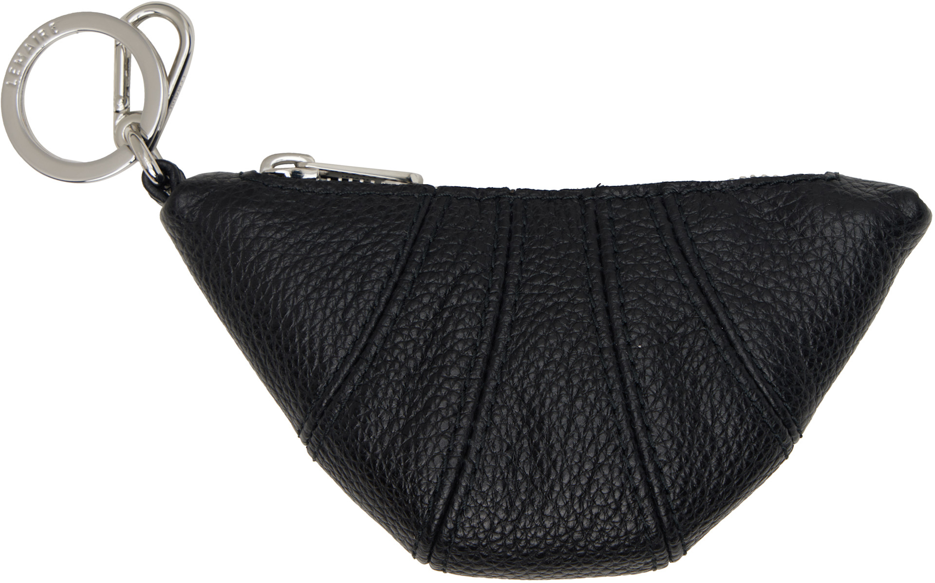 LEMAIRE: Black Mini Croissant Keychain | SSENSE