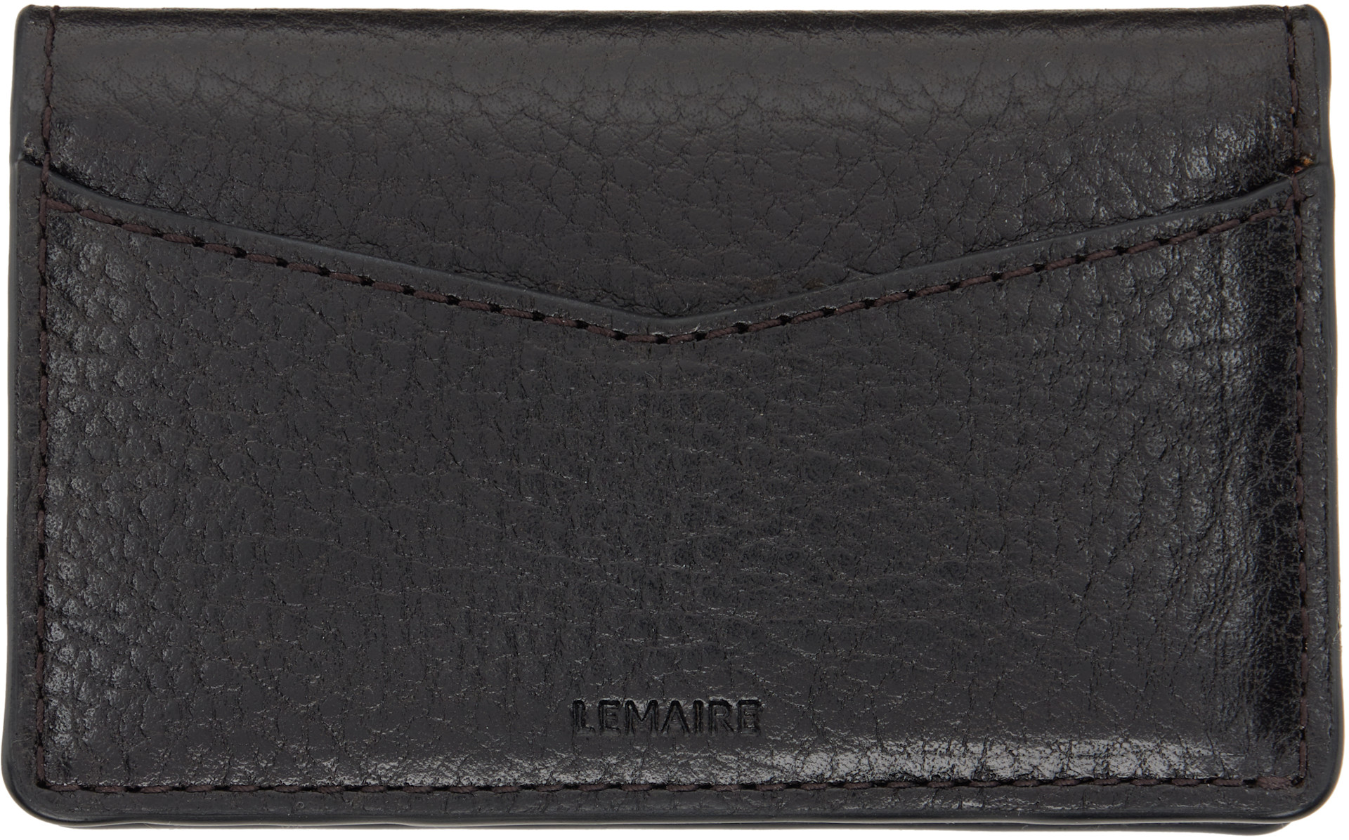 lemaire cigarette case . . tanned cowhide with a compact and smooth finish Lemaire Leather Flap Card Case