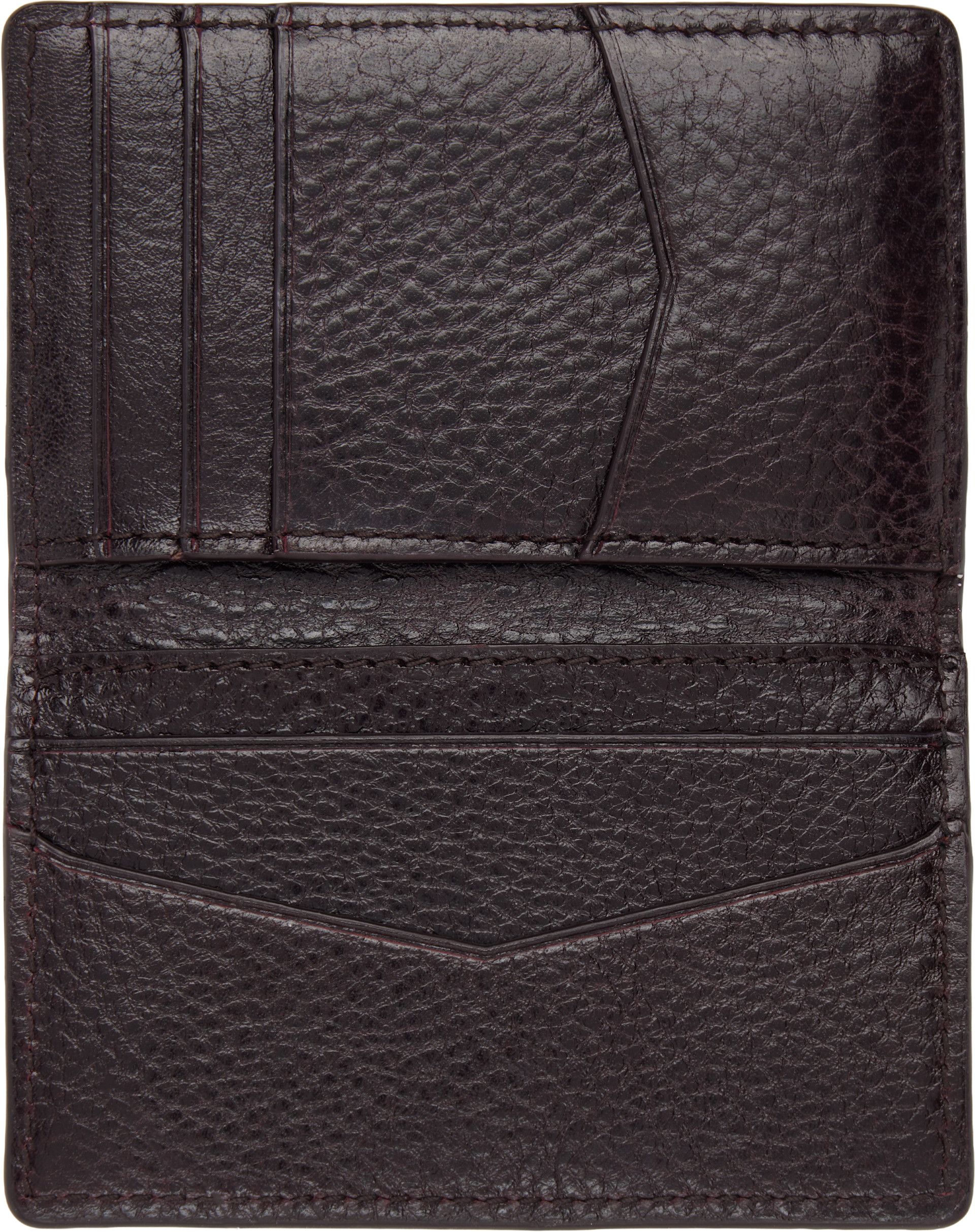 LEMAIRE: Brown Gear Pocket Organizer Card Holder | SSENSE Canada