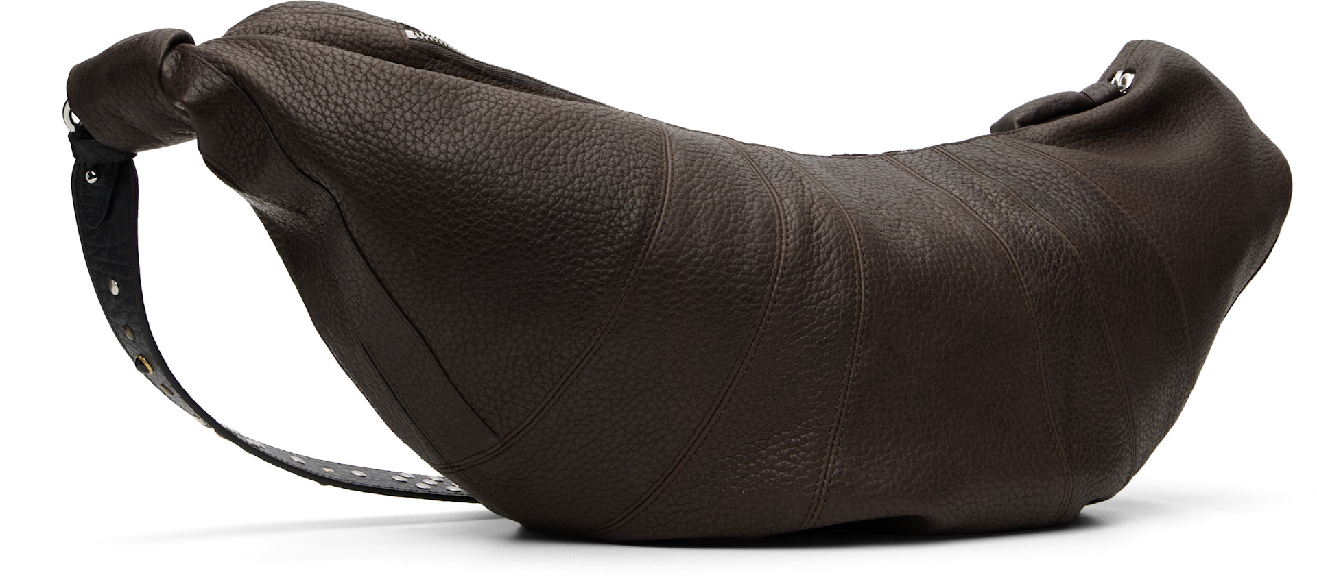 LEMAIRE - Brown Western Studs Large Croissant Bag
