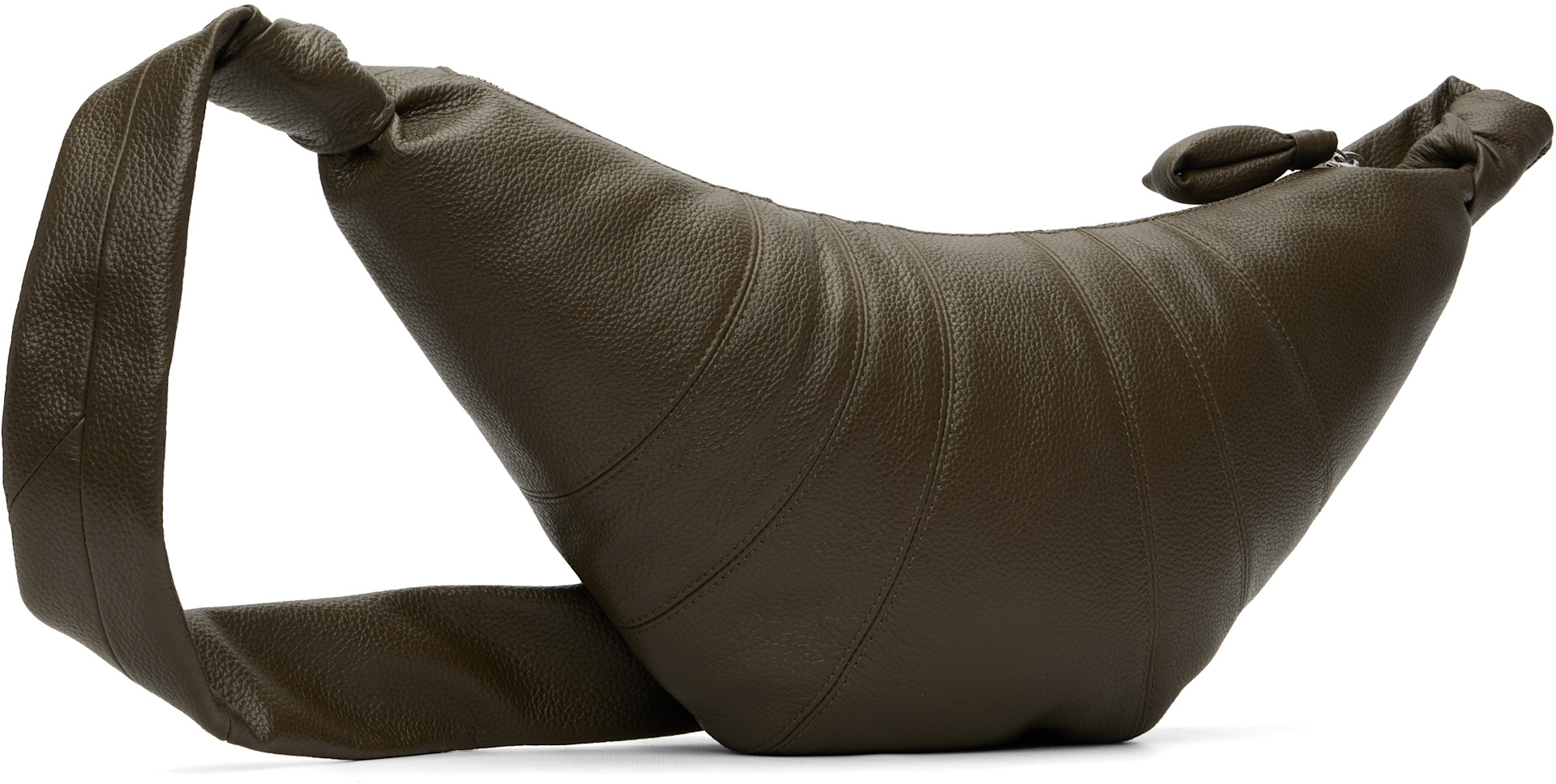 LEMAIRE: Khaki Medium Croissant Bag | SSENSE