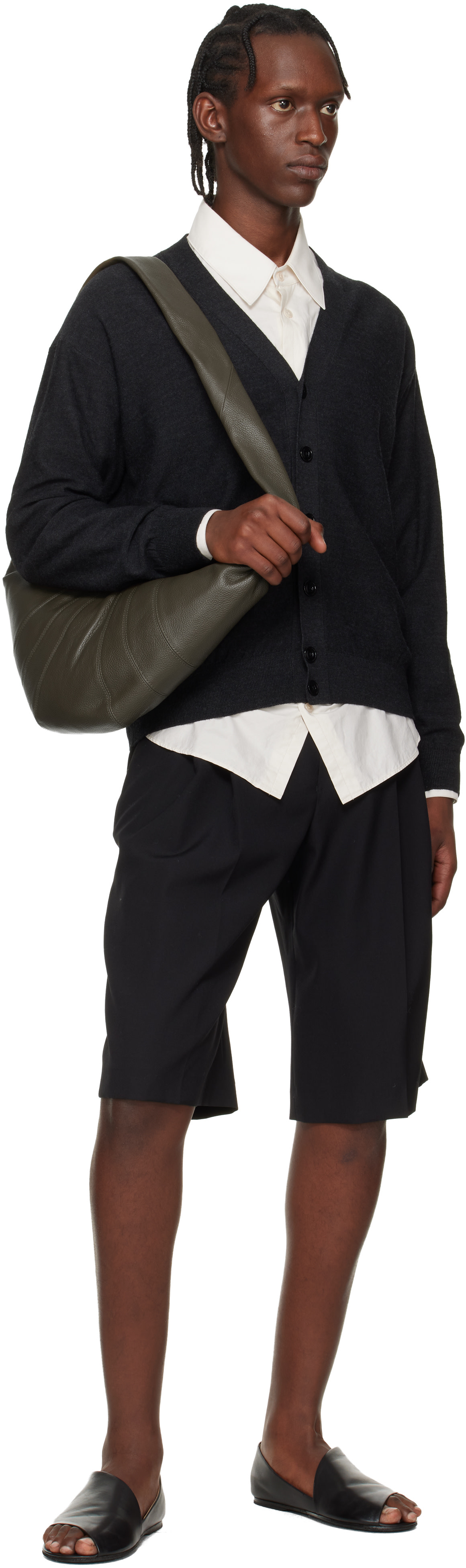 LEMAIRE - Khaki Medium Croissant Bag