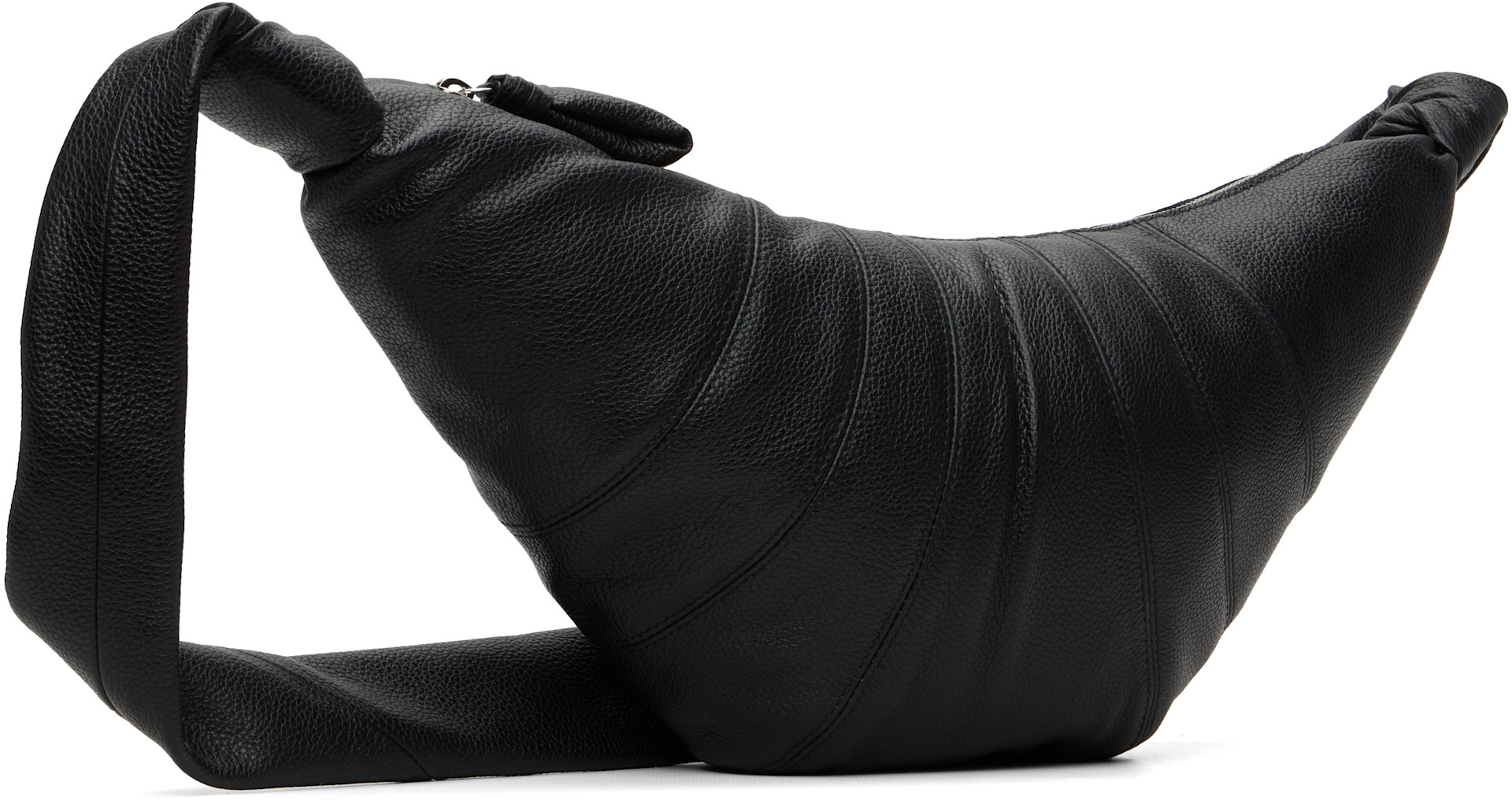 LEMAIRE: Black Medium Croissant Bag | SSENSE Canada