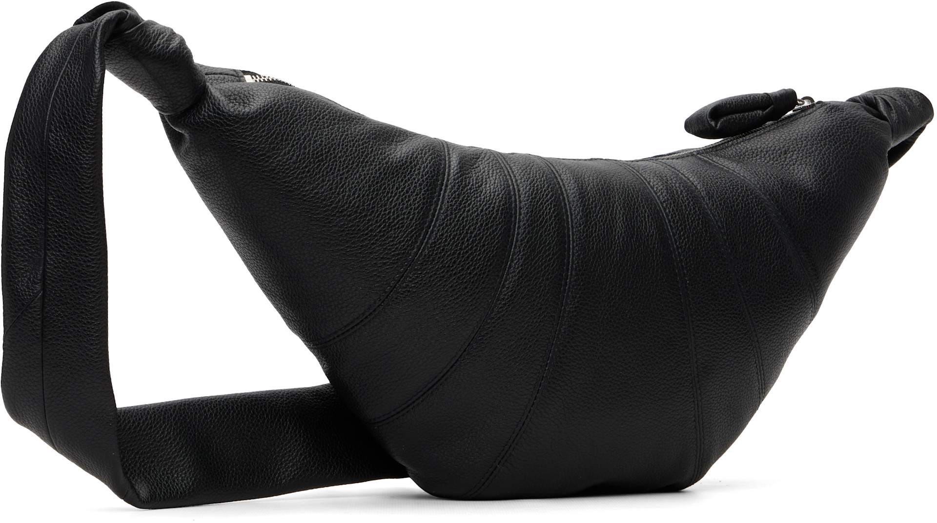 LEMAIRE: Black Medium Croissant Bag | SSENSE Canada