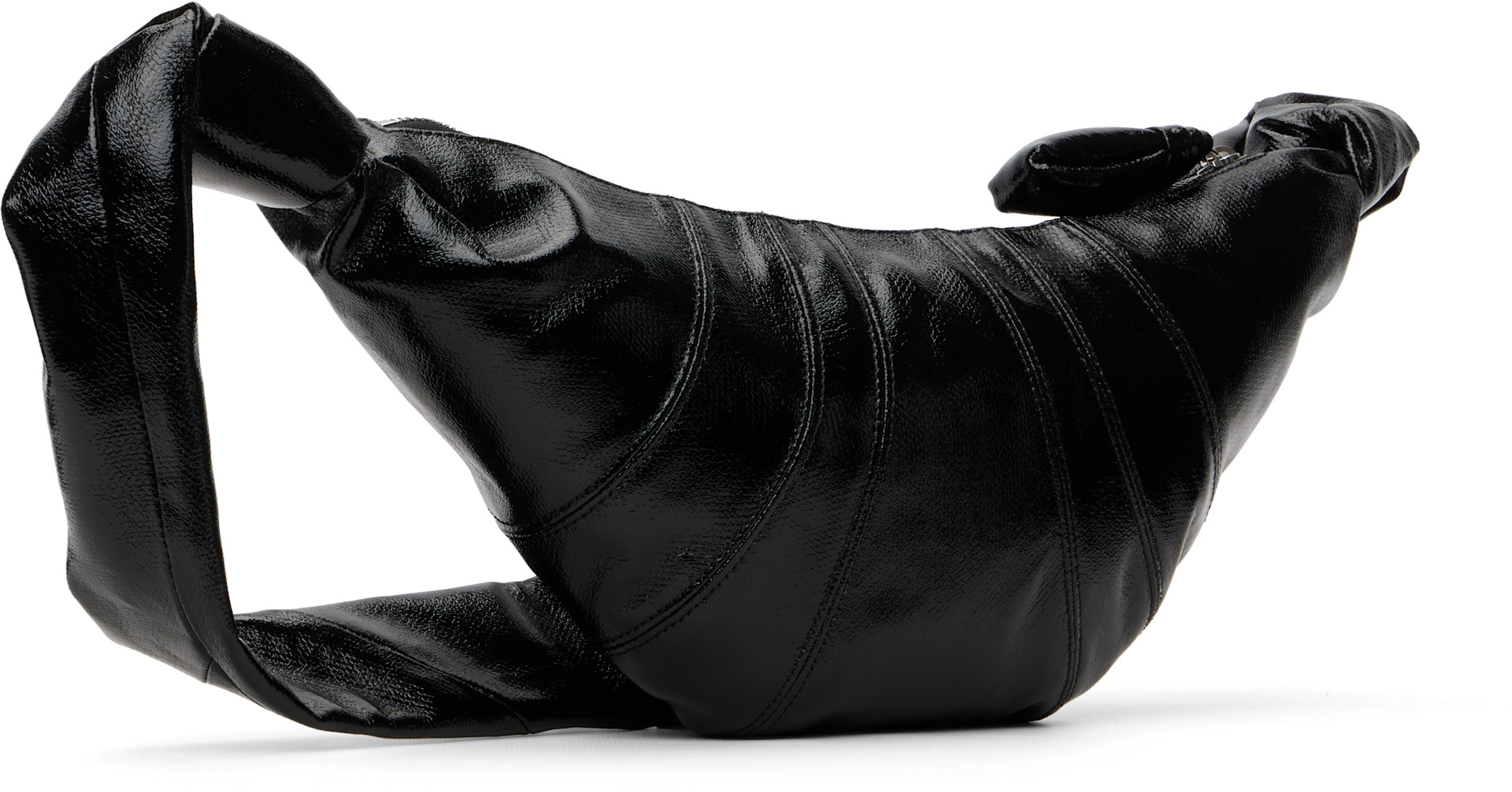 バッグ LEMAIRE croissant bag small black LEMAIRE: Black Small Croissant Bag | SSENSE