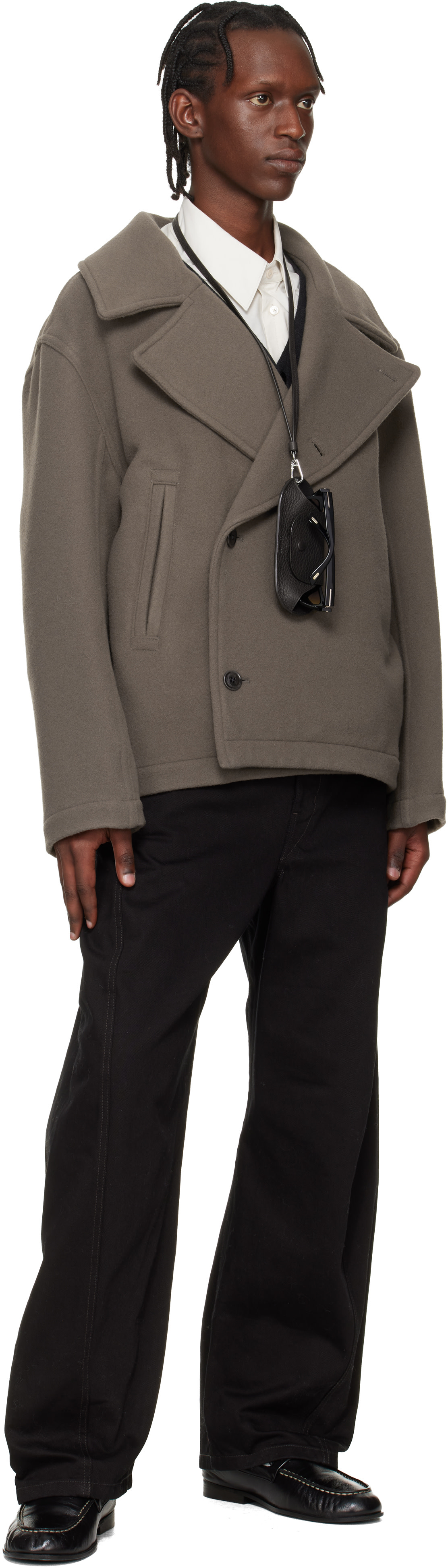 LEMAIRE: Brown Bell Glasses Holder Pouch | SSENSE