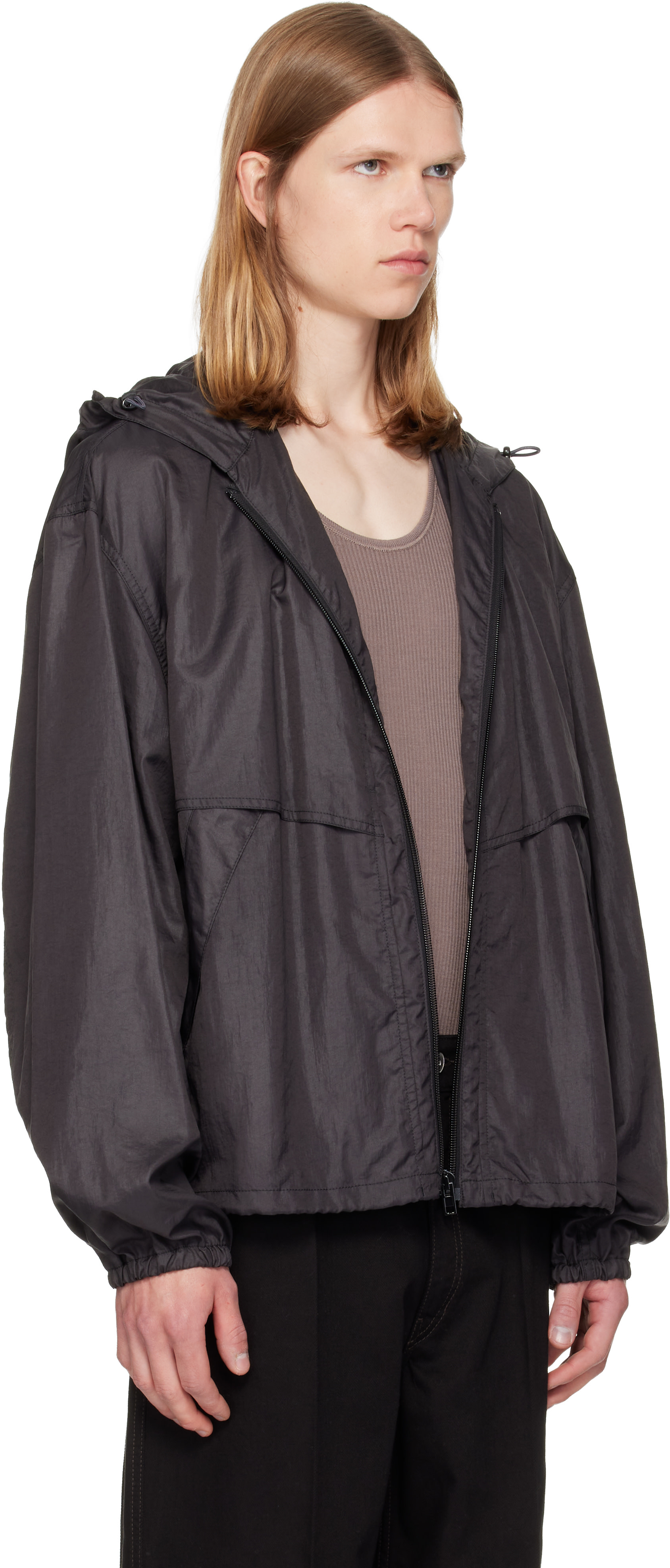 LEMAIRE - Blouson coupe-vent gris