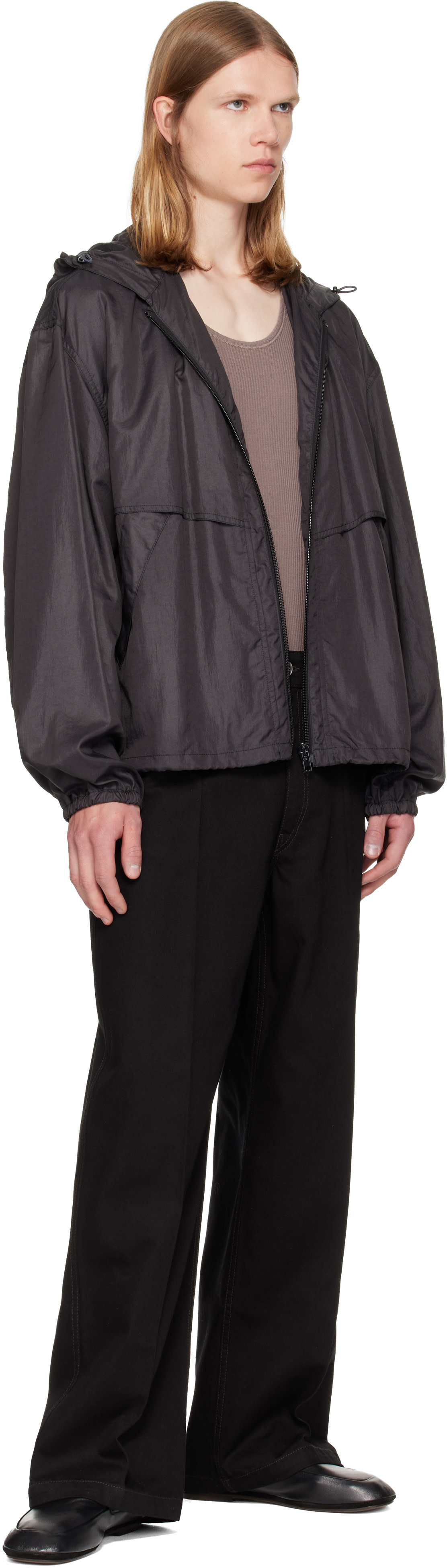 LEMAIRE - Blouson coupe-vent gris