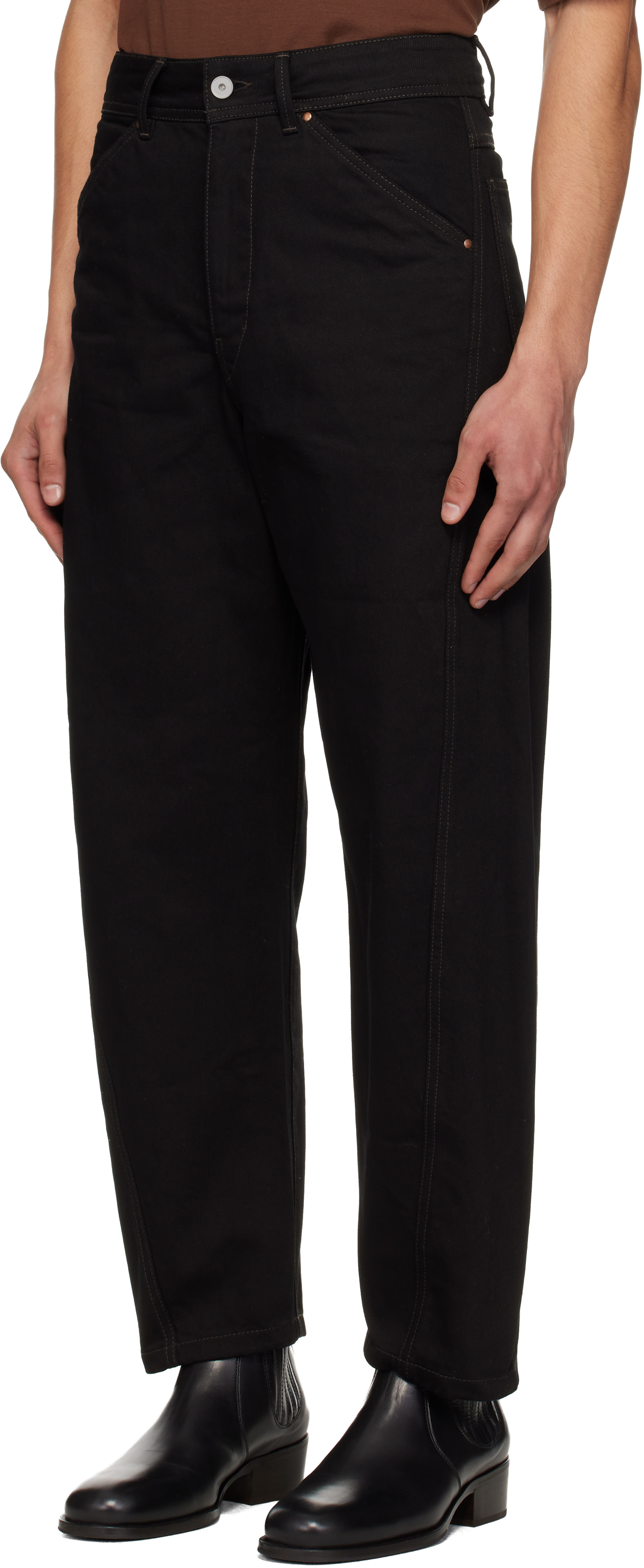 LEMAIRE - Black Twisted Workwear Jeans