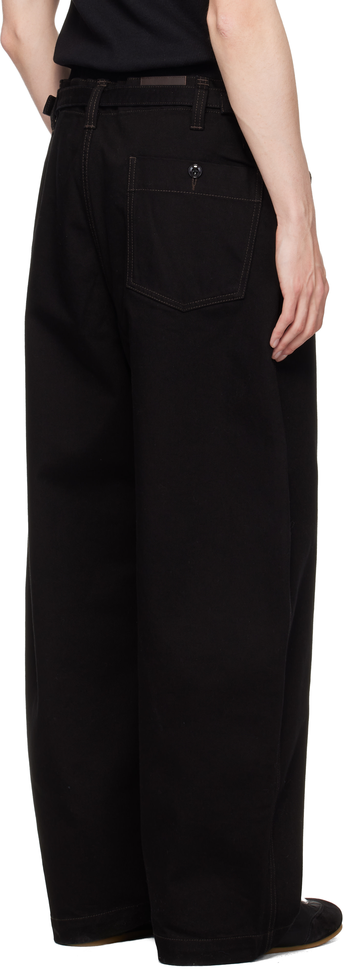 LEMAIRE - Black Maxi Workwear Jeans