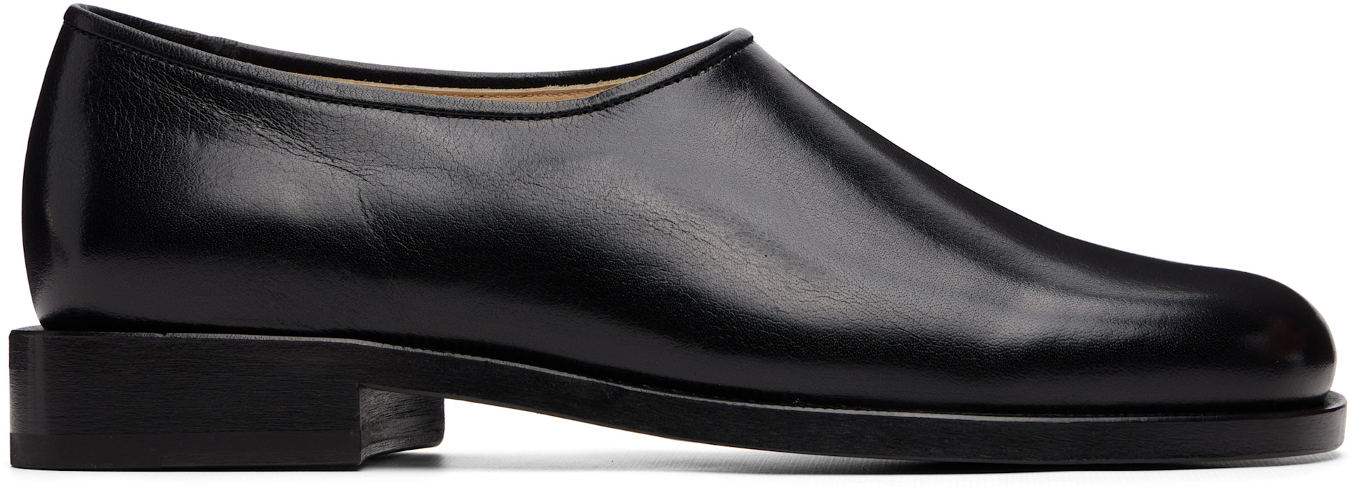 LEMAIRE - Black Anatomic Slip On Loafers
