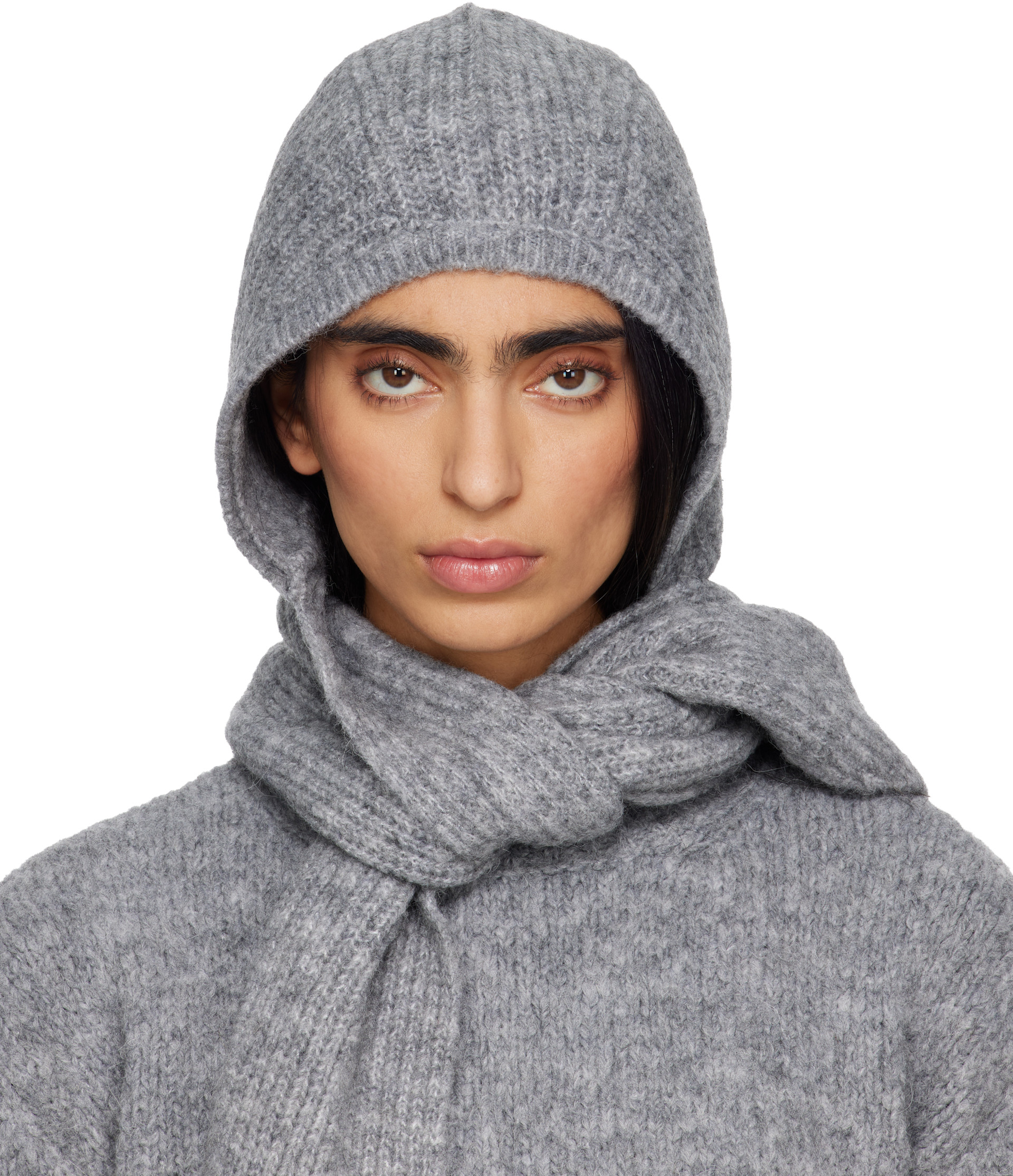Paloma wool グレー フード付きニット帽 PALOMA WOOL - GREY COUCOU BEANIE – LE LABO STORE