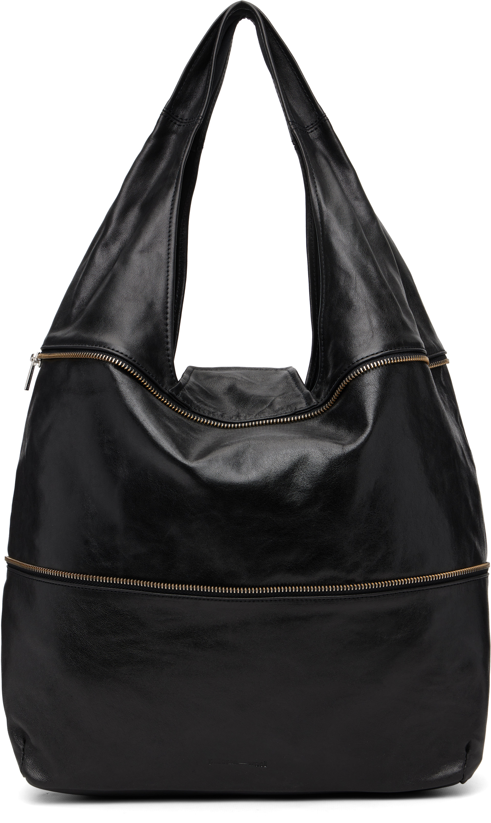 Paloma wool 黒のショルダーバッグ Paloma Wool: Black Riba Zip Bag | SSENSE