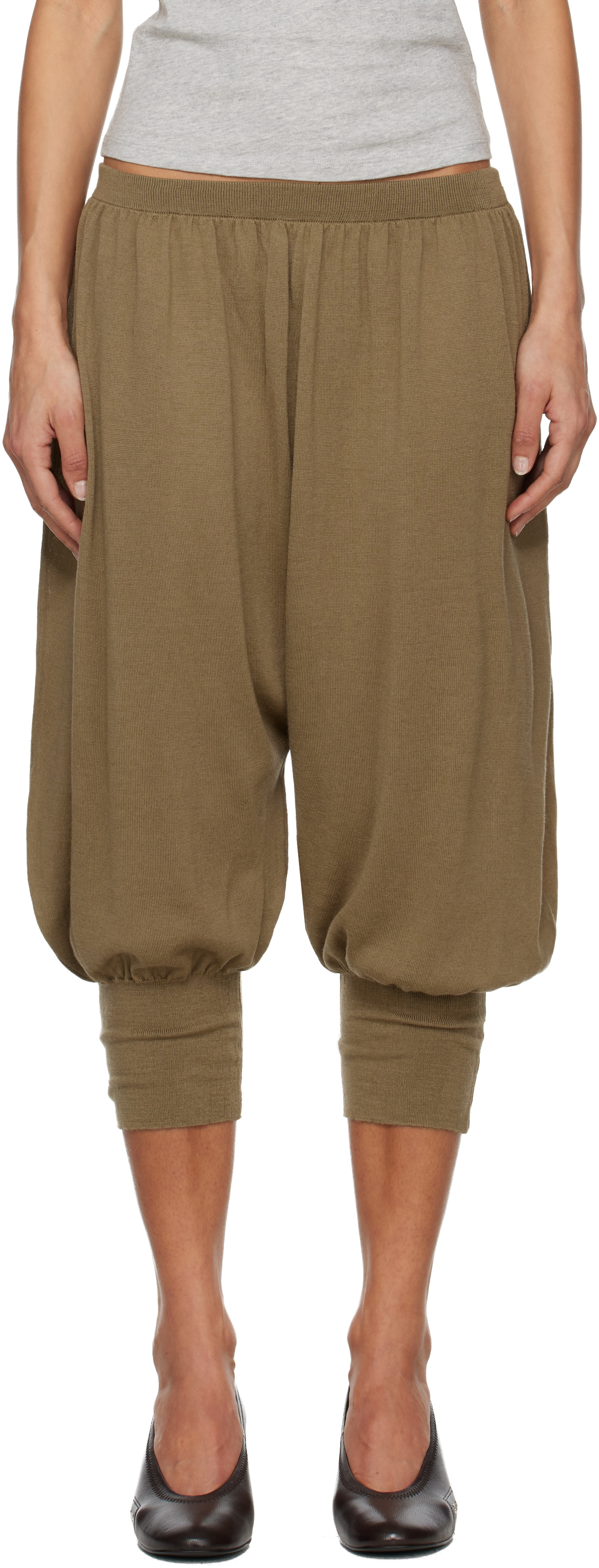 Paloma Wool: Khaki Cofre Lounge Pants | SSENSE