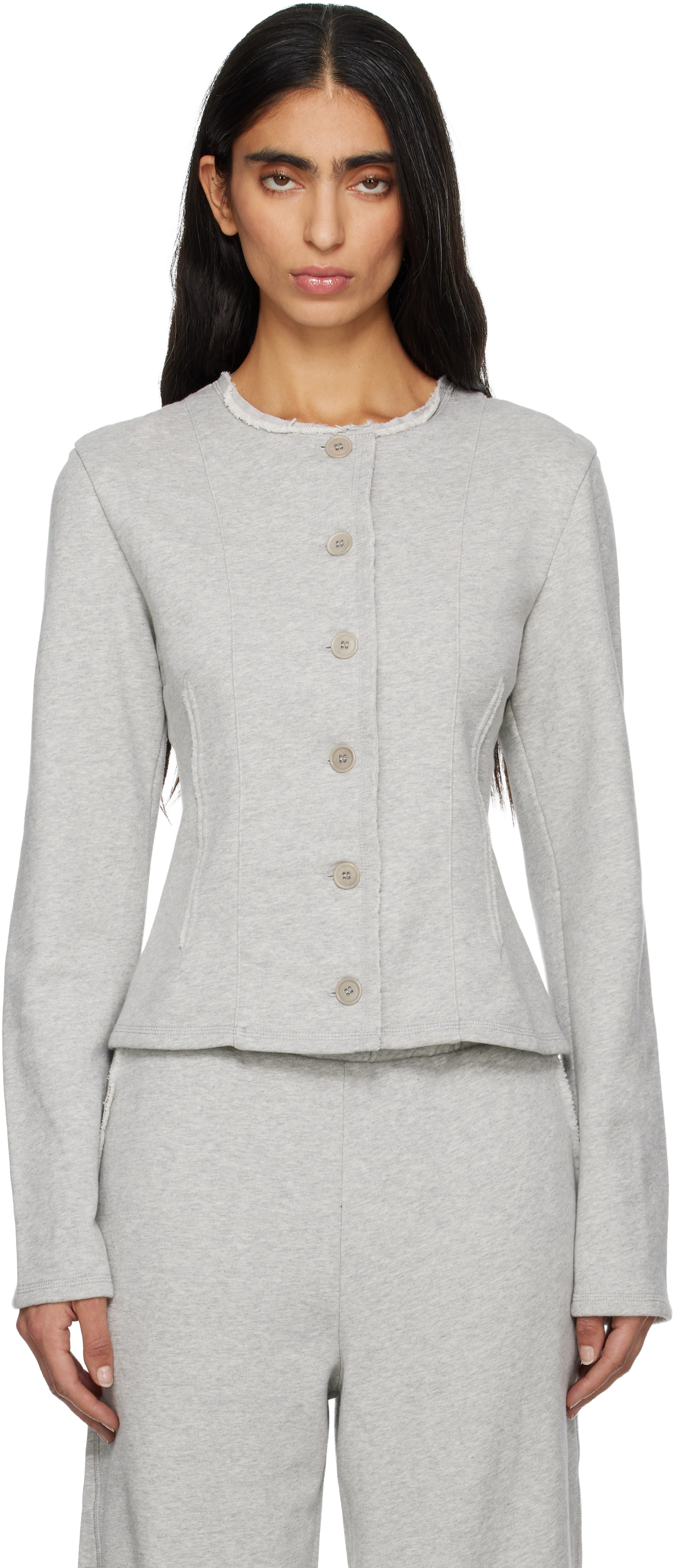 ※corrinさま専用　paloma wool グレー　ニット Paloma Wool: Gray Cink Cardigan | SSENSE Australia