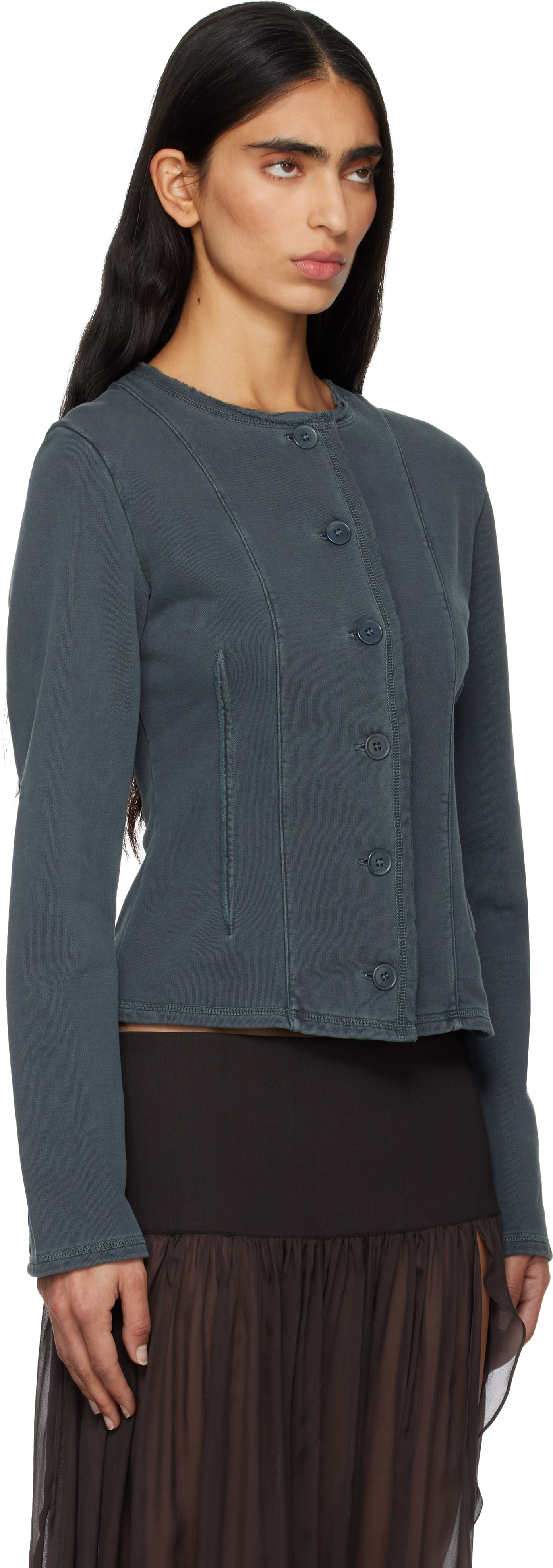 Paloma Wool AW20 ブルーニットZip up セーター PALOMA WOOL - NAVY PLAISIR ZIP CARDIGAN – LE LABO STORE