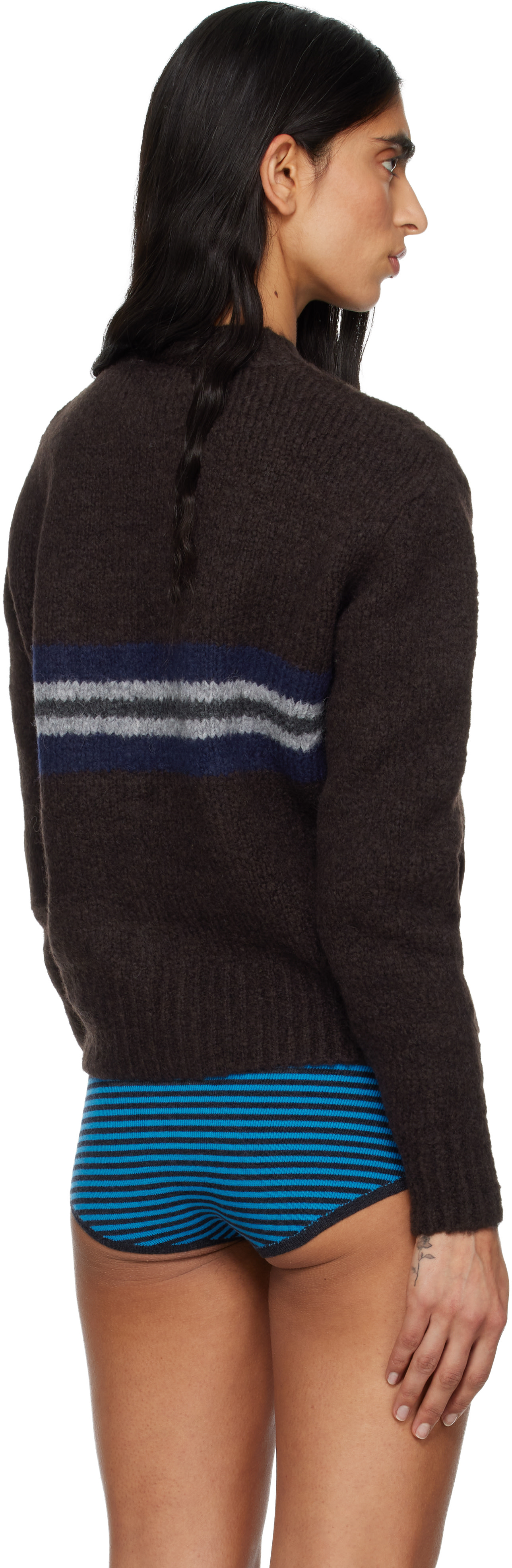 Paloma Wool: Brown Penalti Zip Sweater | SSENSE Denmark