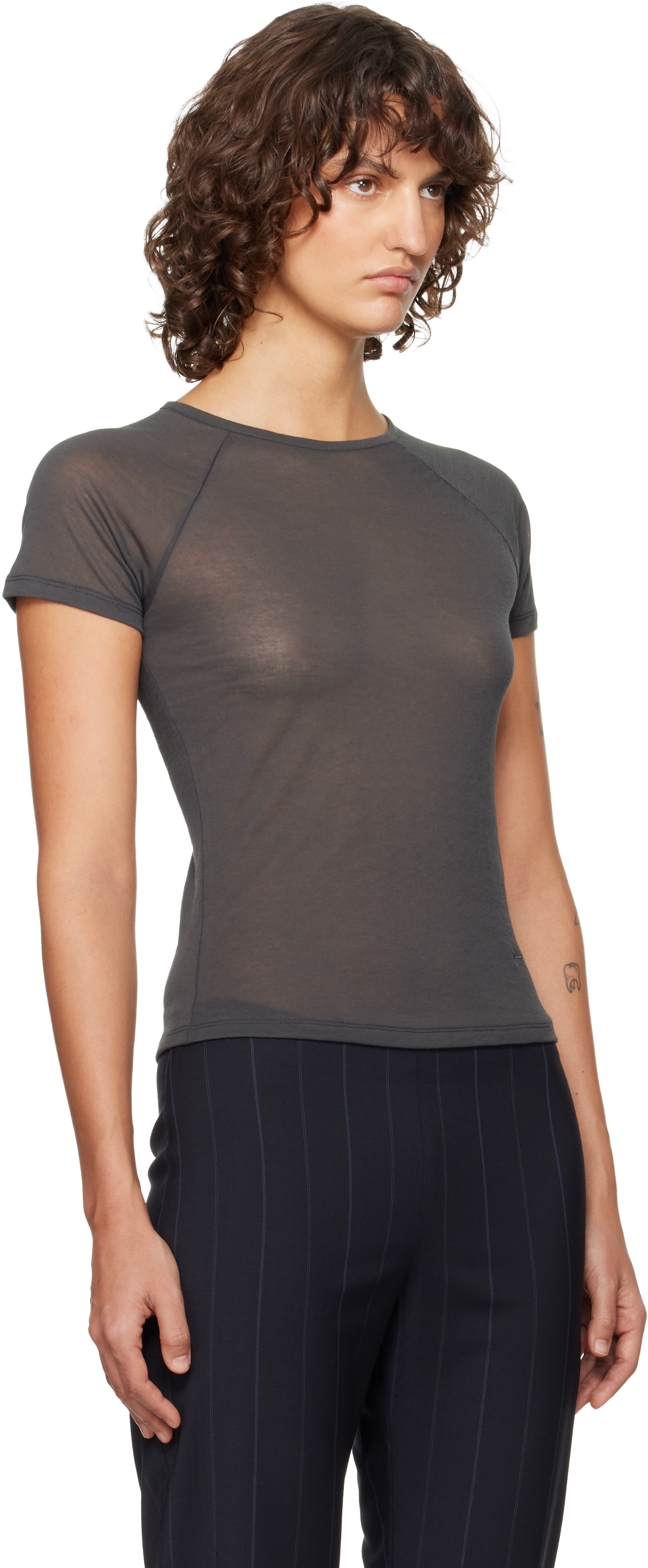 Paloma Wool: Gray Omu T-shirt | SSENSE United Kingdom