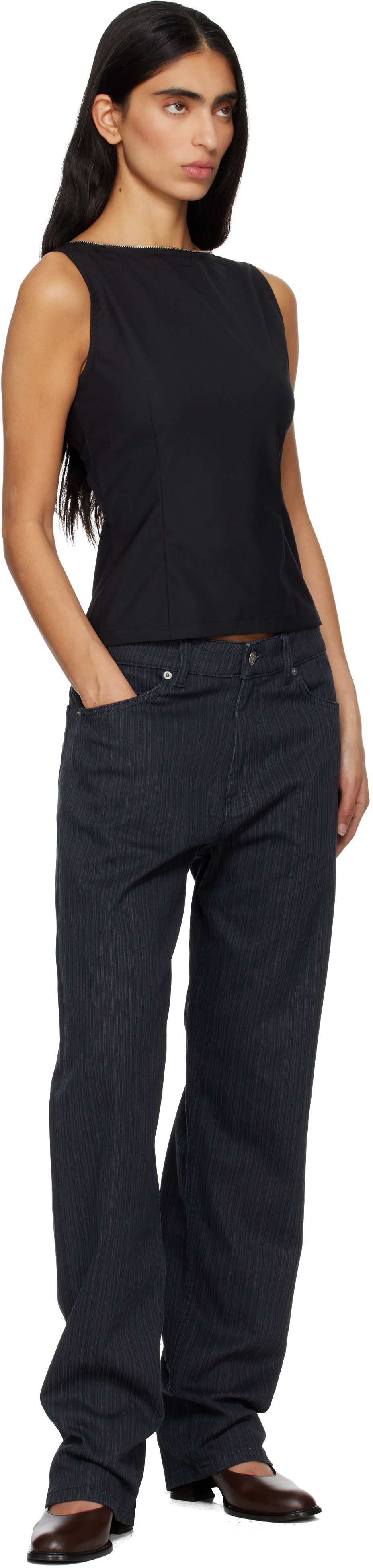 Paloma Wool: Black Fase Tank Top | SSENSE
