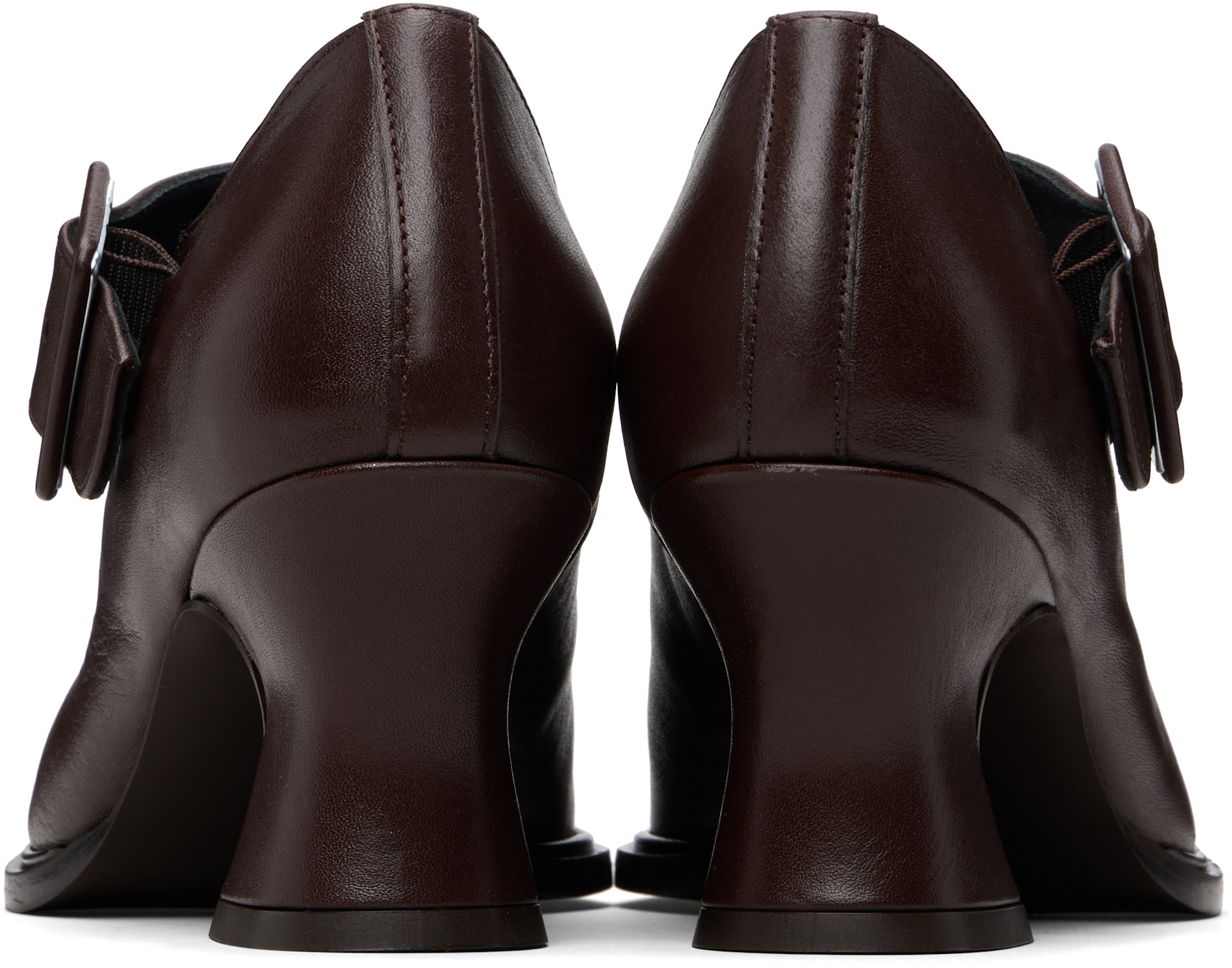 Paloma Wool: Brown Carmen Heels | SSENSE United Kingdom