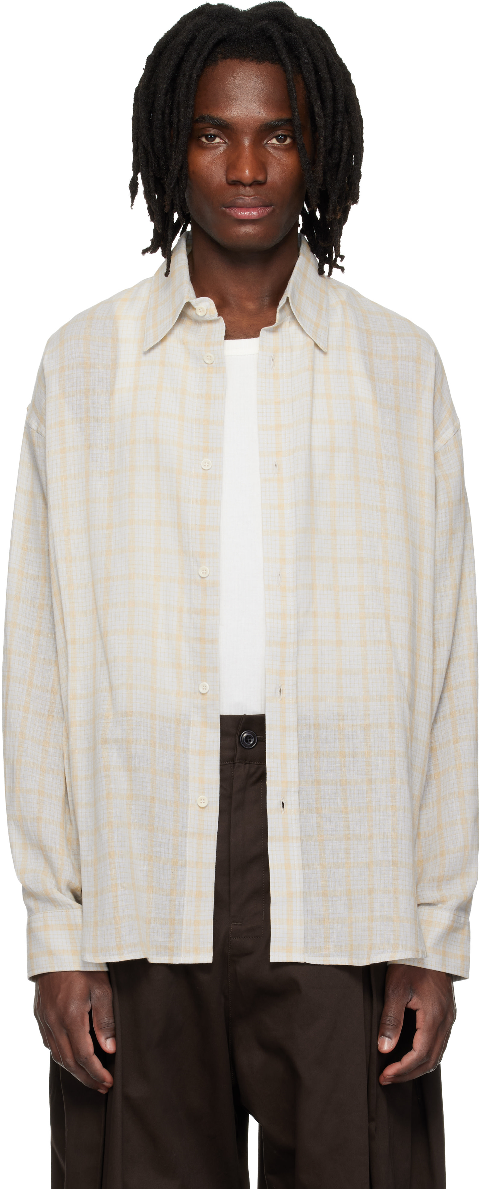 人文 marquiscount SAGE NATION: Blue Chisholm Shirt | SSENSE