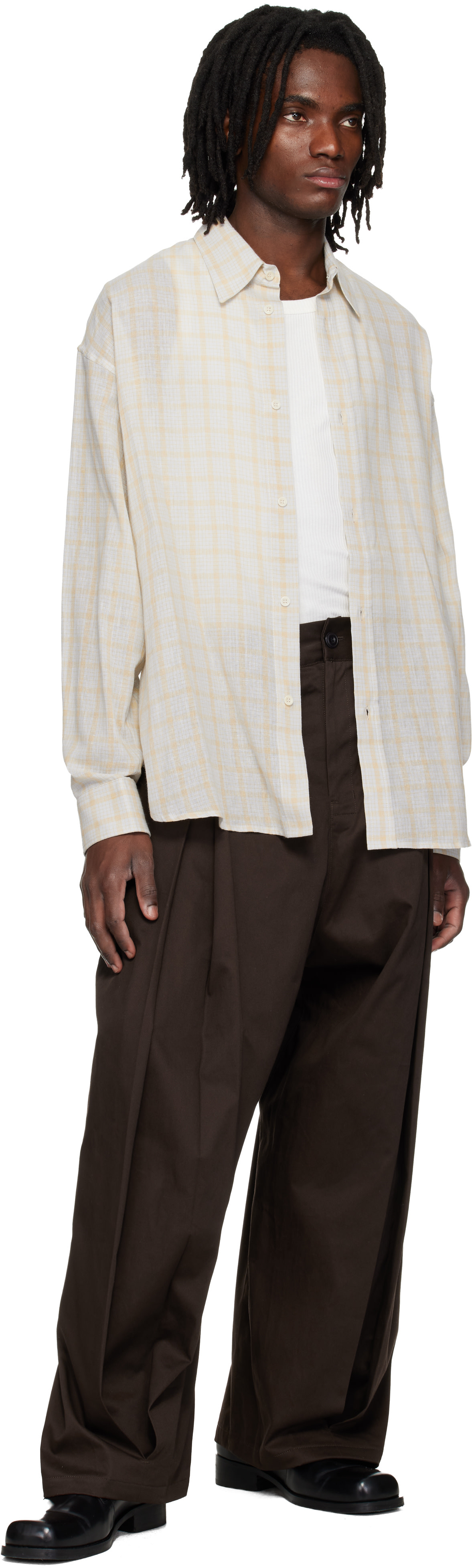 SAGE NATION: Blue Chisholm Shirt | SSENSE