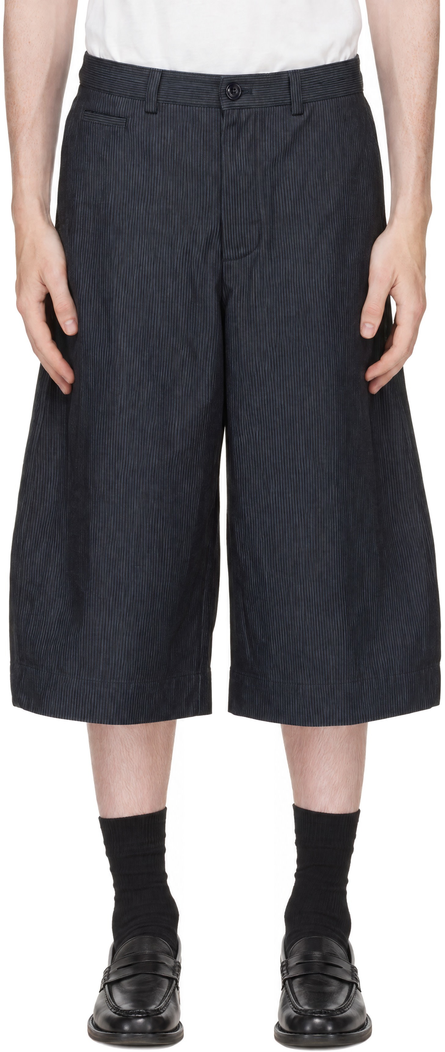 SAGE NATION - Navy Stripe Shorts