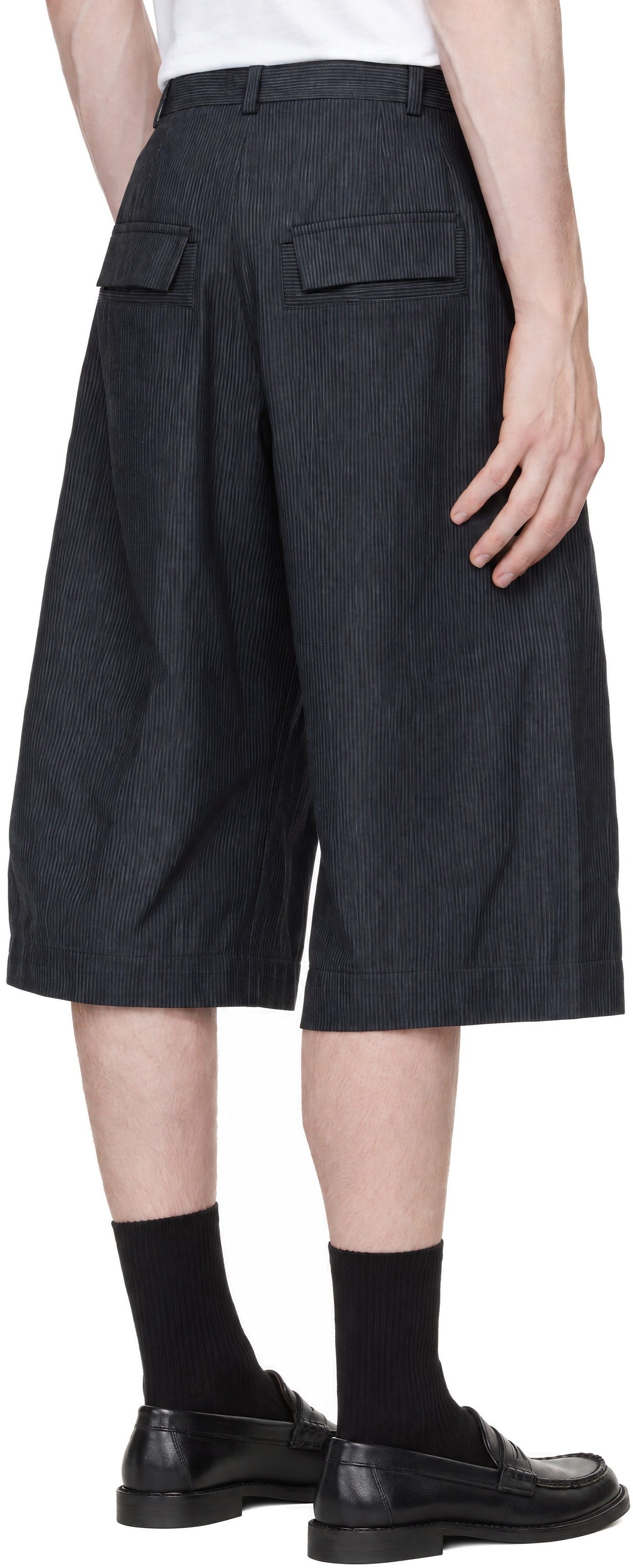 SAGE NATION - Navy Stripe Shorts