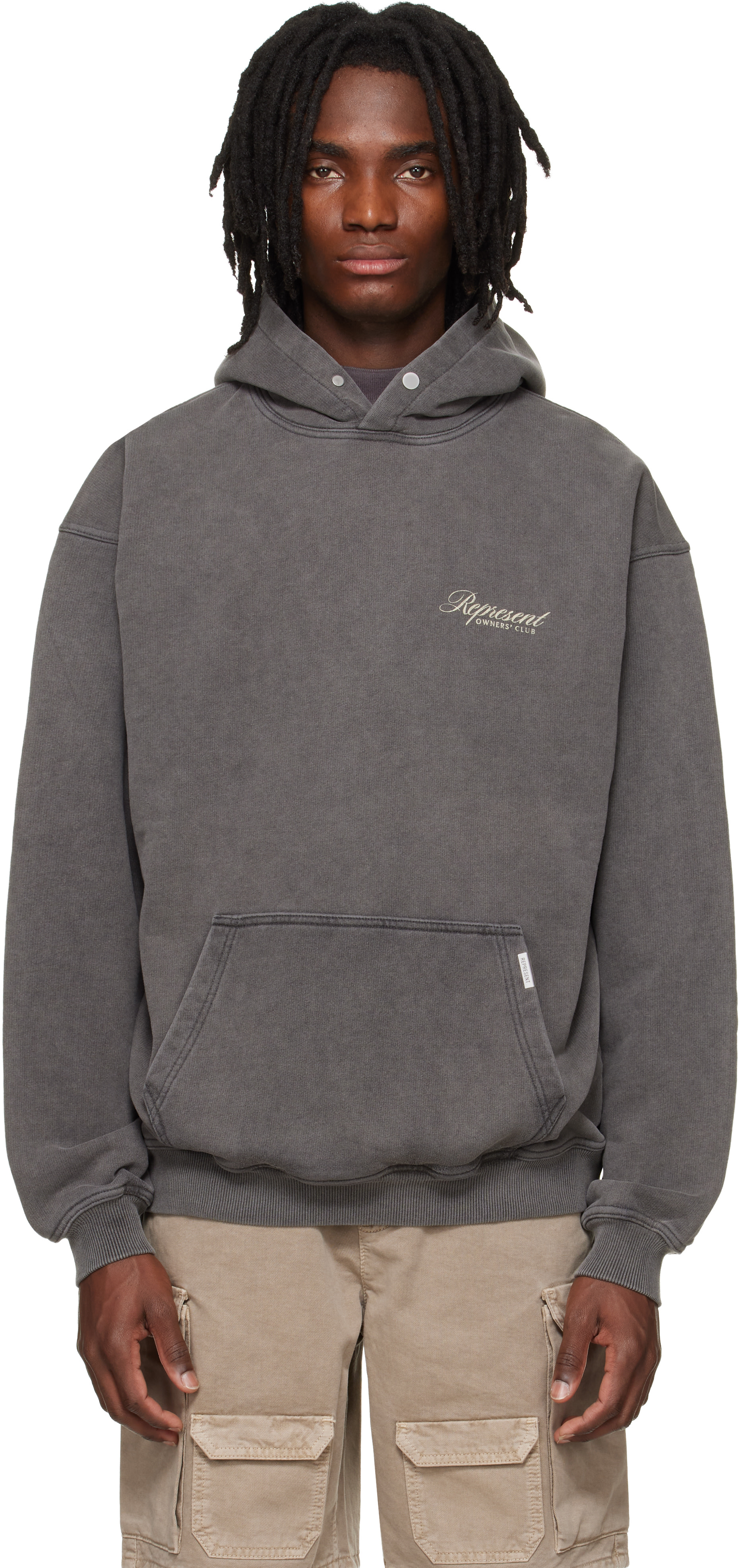 Represent - Pull à capuche 'Represent Owners Club' gris