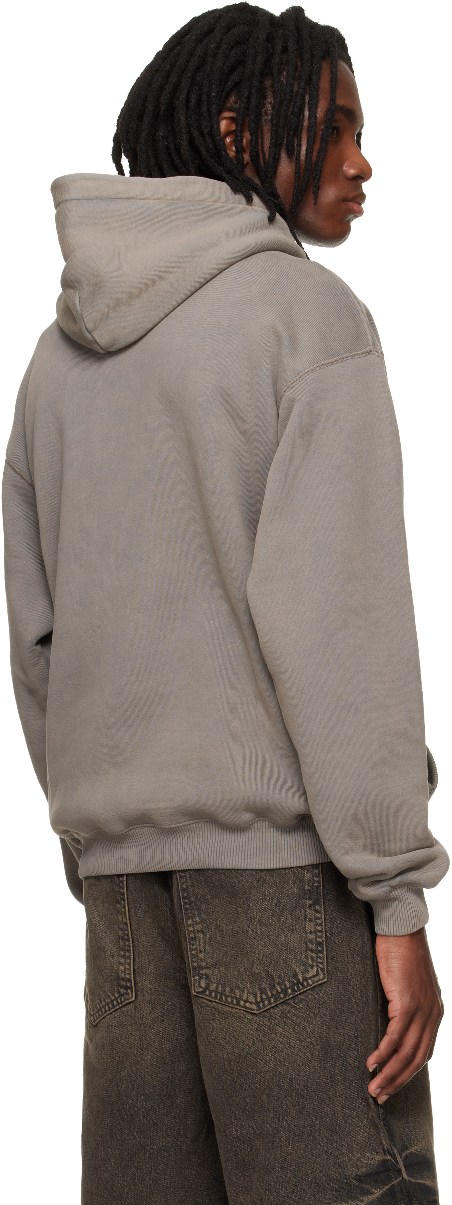 Represent - Pull à capuche brun à logo