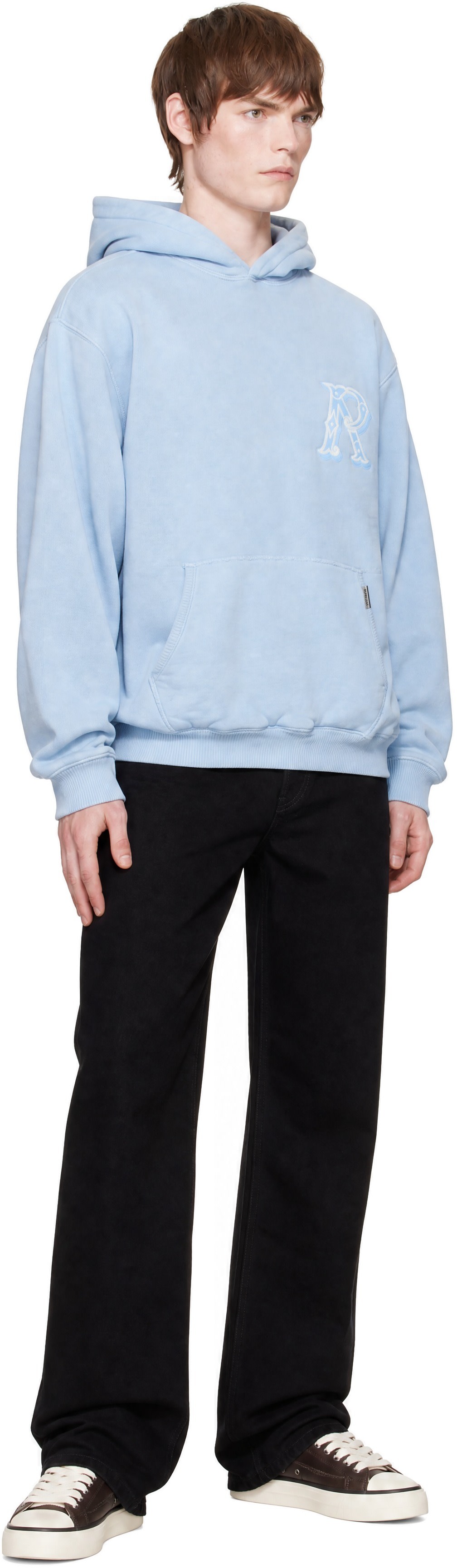 Represent - Blue Western Initial Hoodie