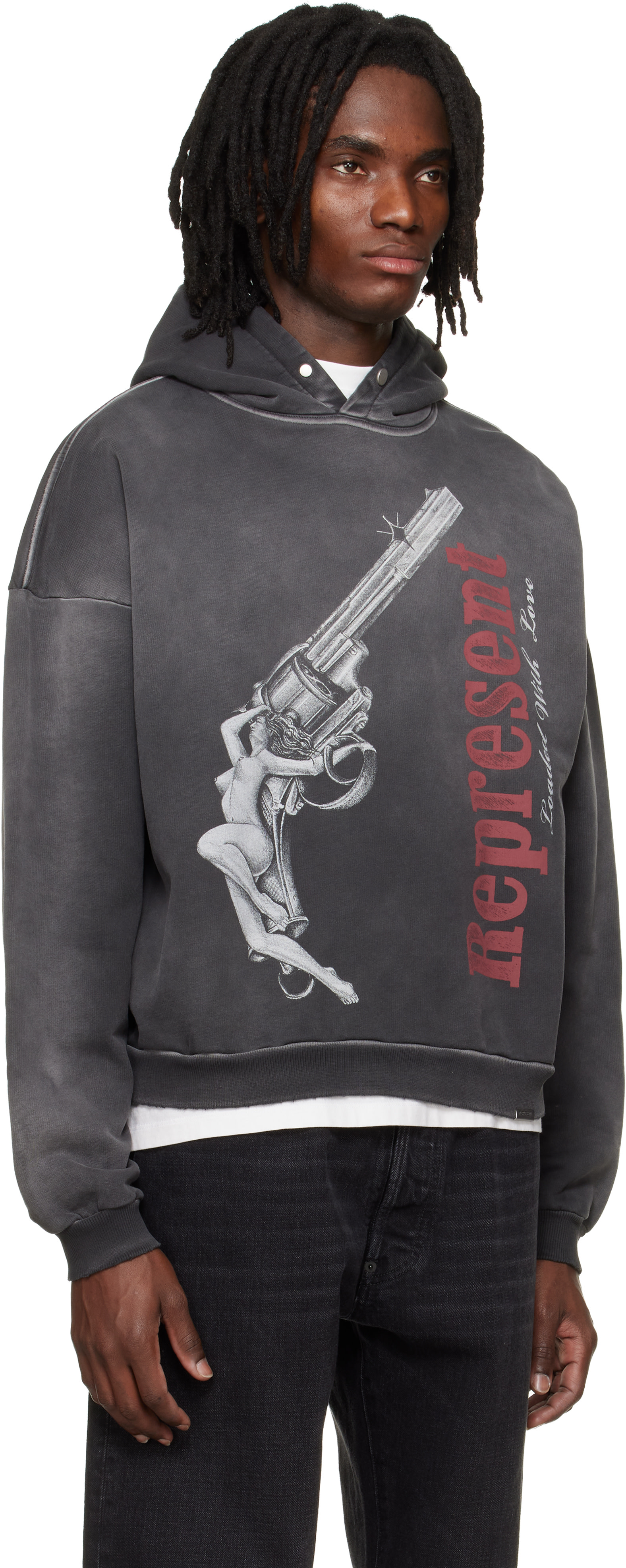 Represent - Pull à capuche 'Loaded With Love' noir