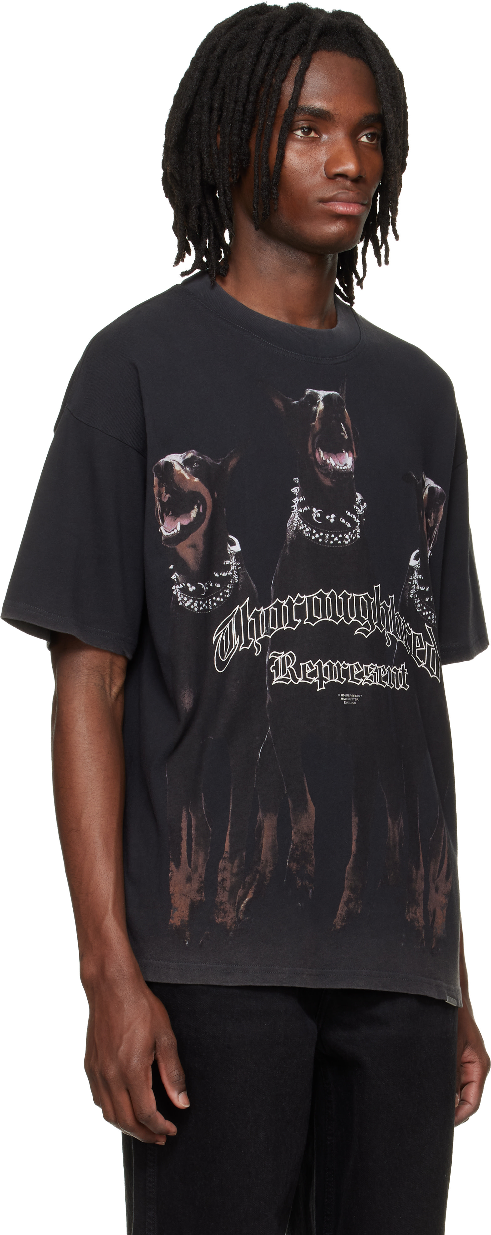 Represent: ブラック 'Thoroughbred' Tシャツ | SSENSE 日本