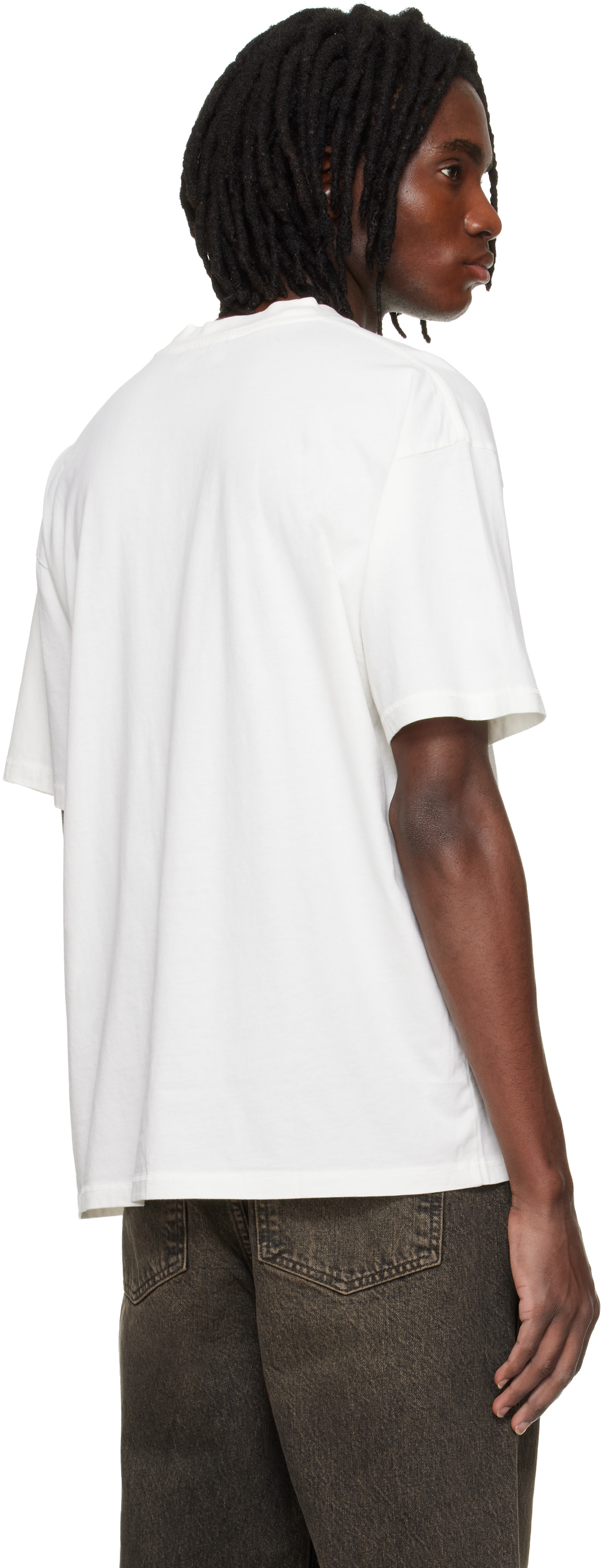 Represent - T-shirt blanc cassé à logo
