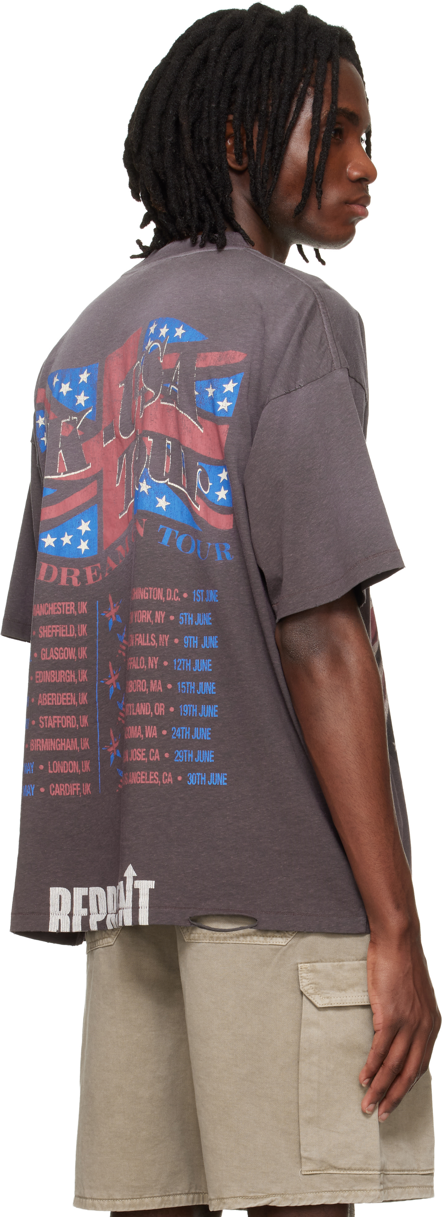 Represent: Brown 'Dream On Tour' T-shirt | SSENSE Canada