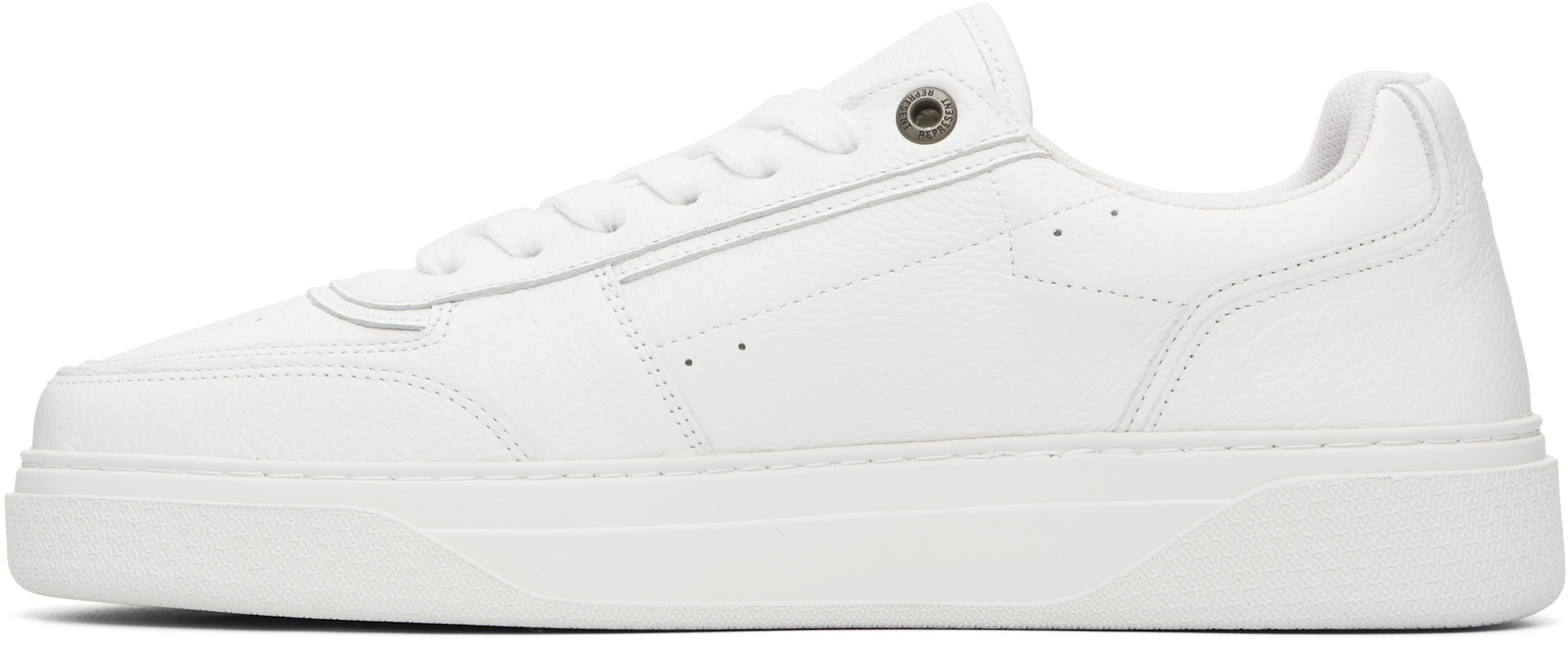 Represent - White Initial Sneakers