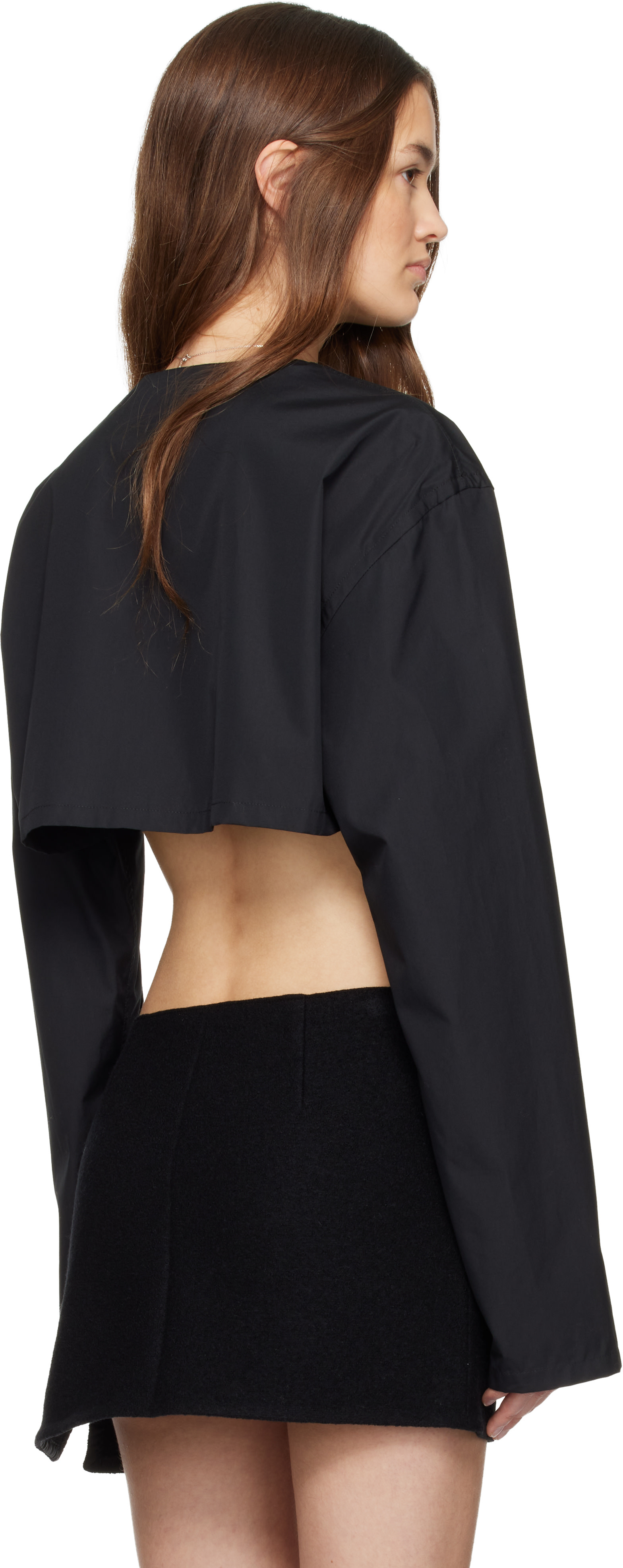 Rier - Chemise écourtée noire