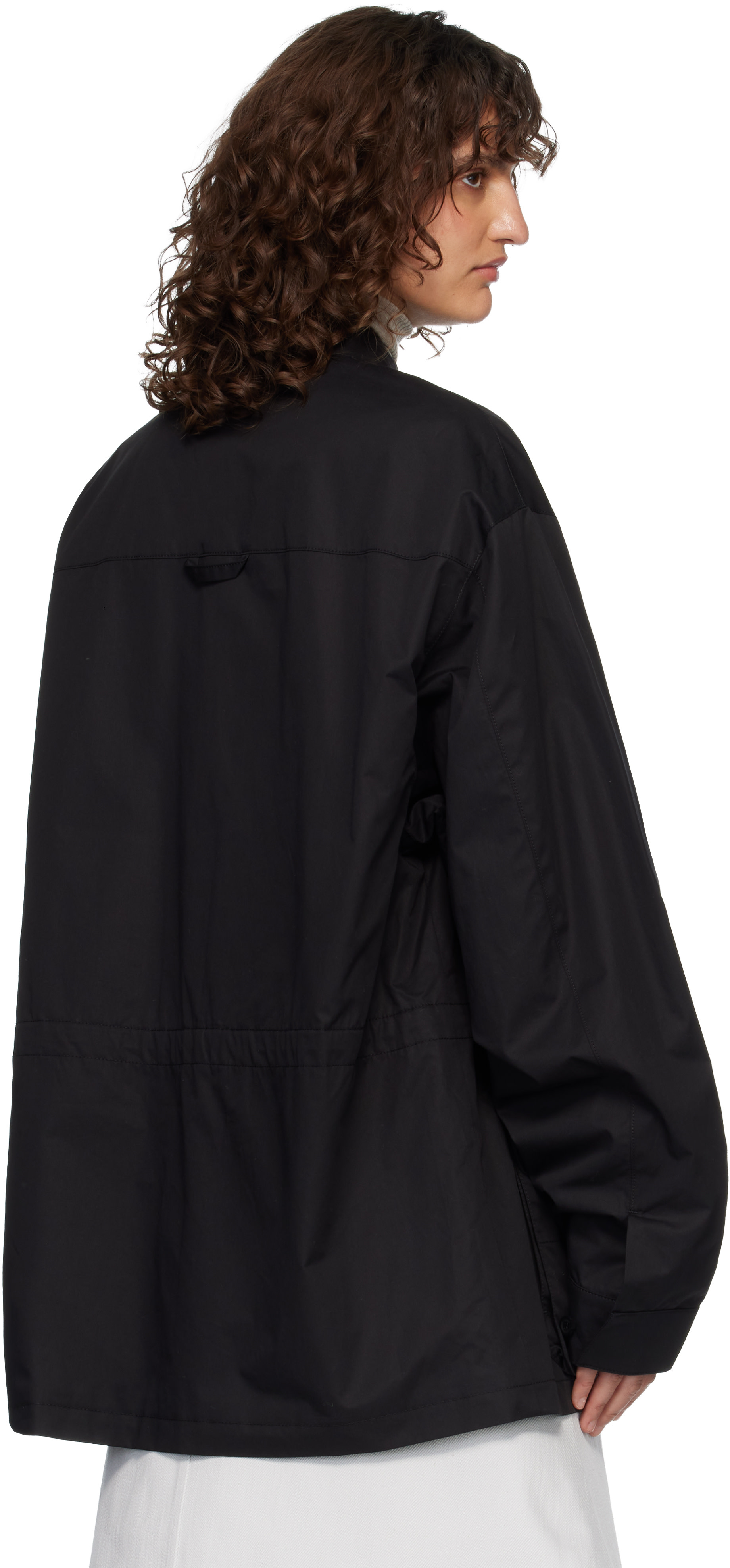 Rier - Blouson militaire noir en coton