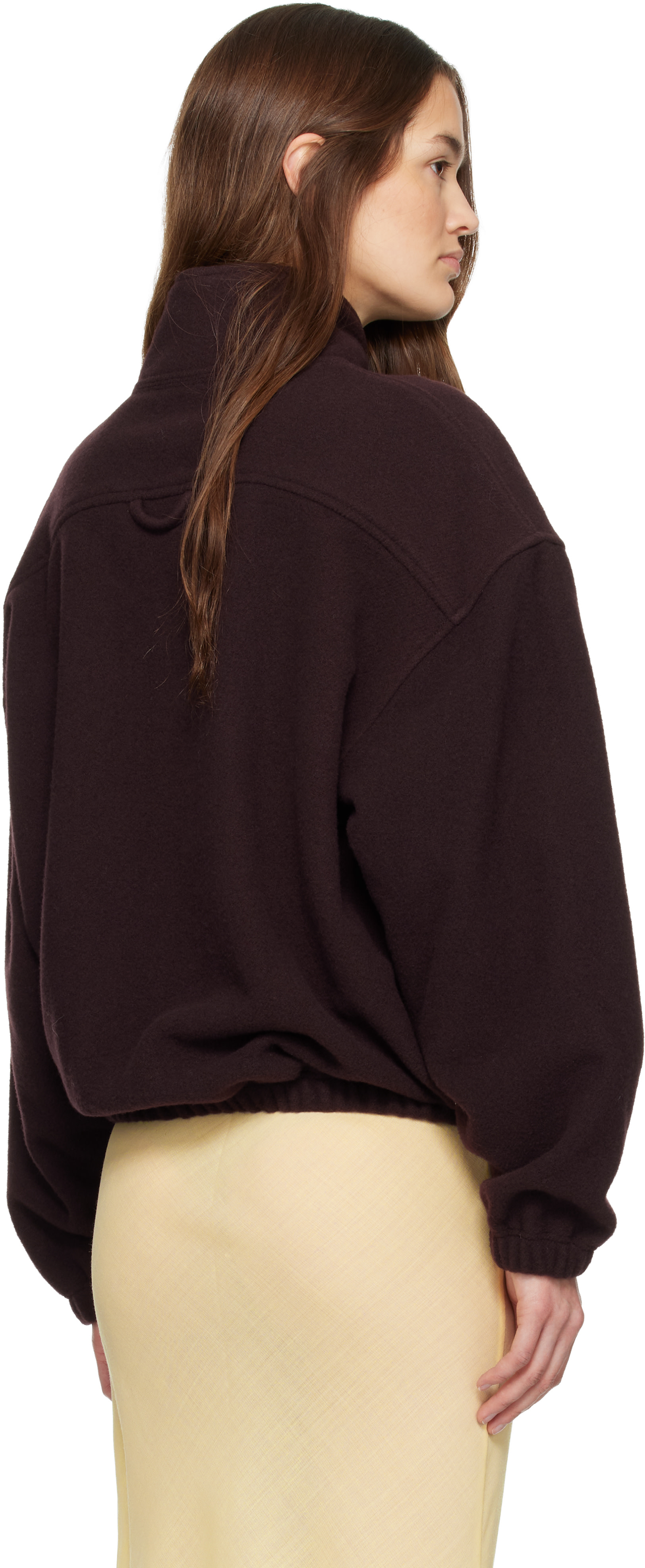 Rier - Pull molletonné Tourbe mauve en molleton