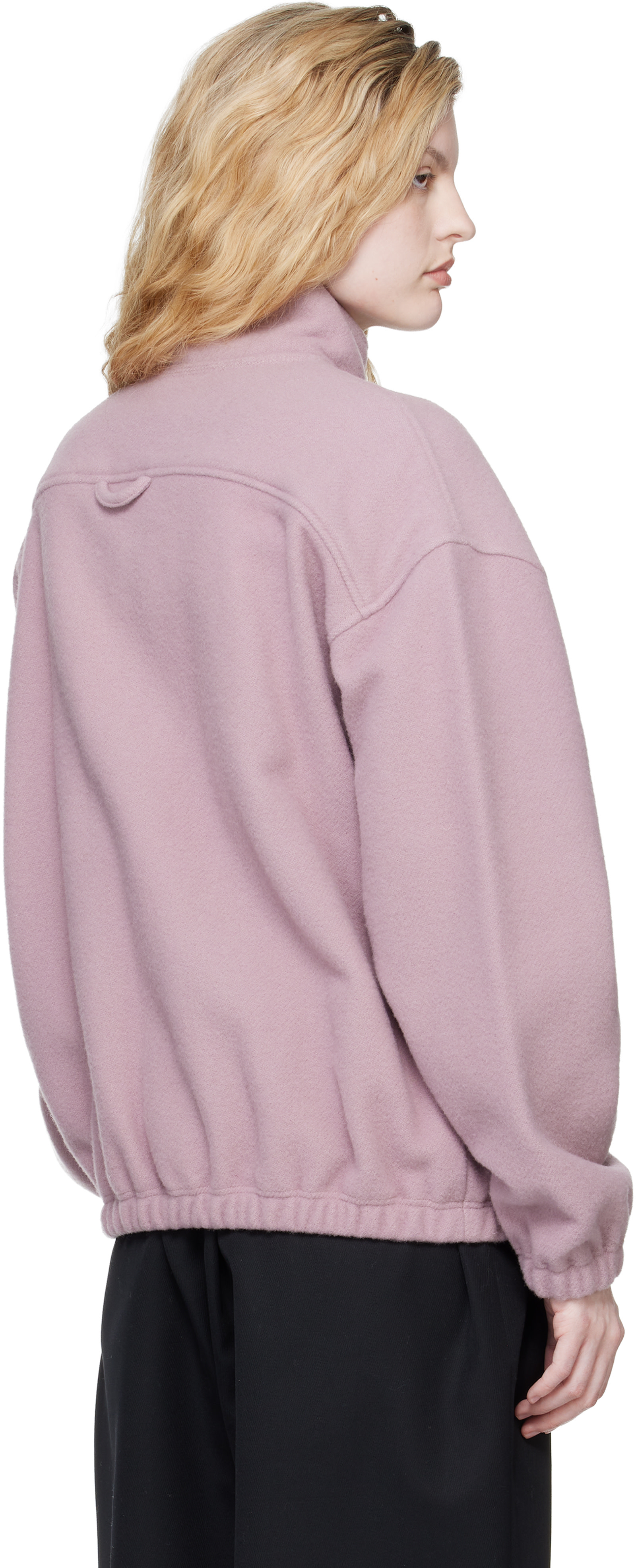 Rier - Pull molletonné rose en molleton