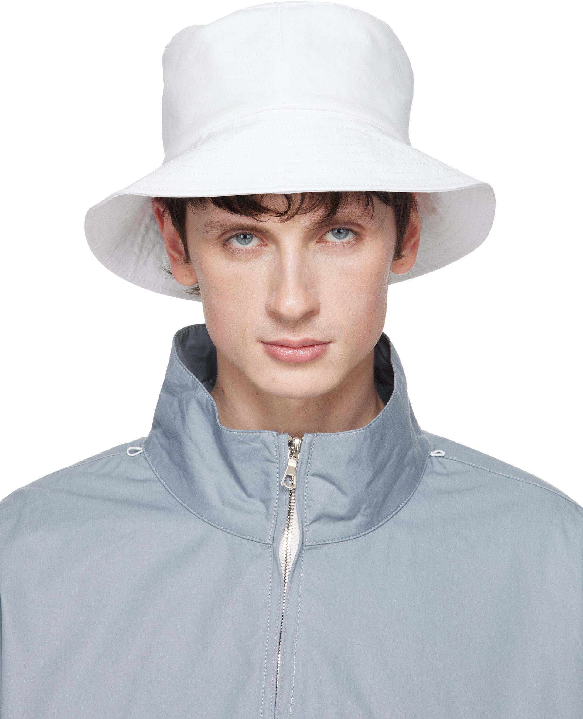 Rier - Chapeau bob blanc en coton